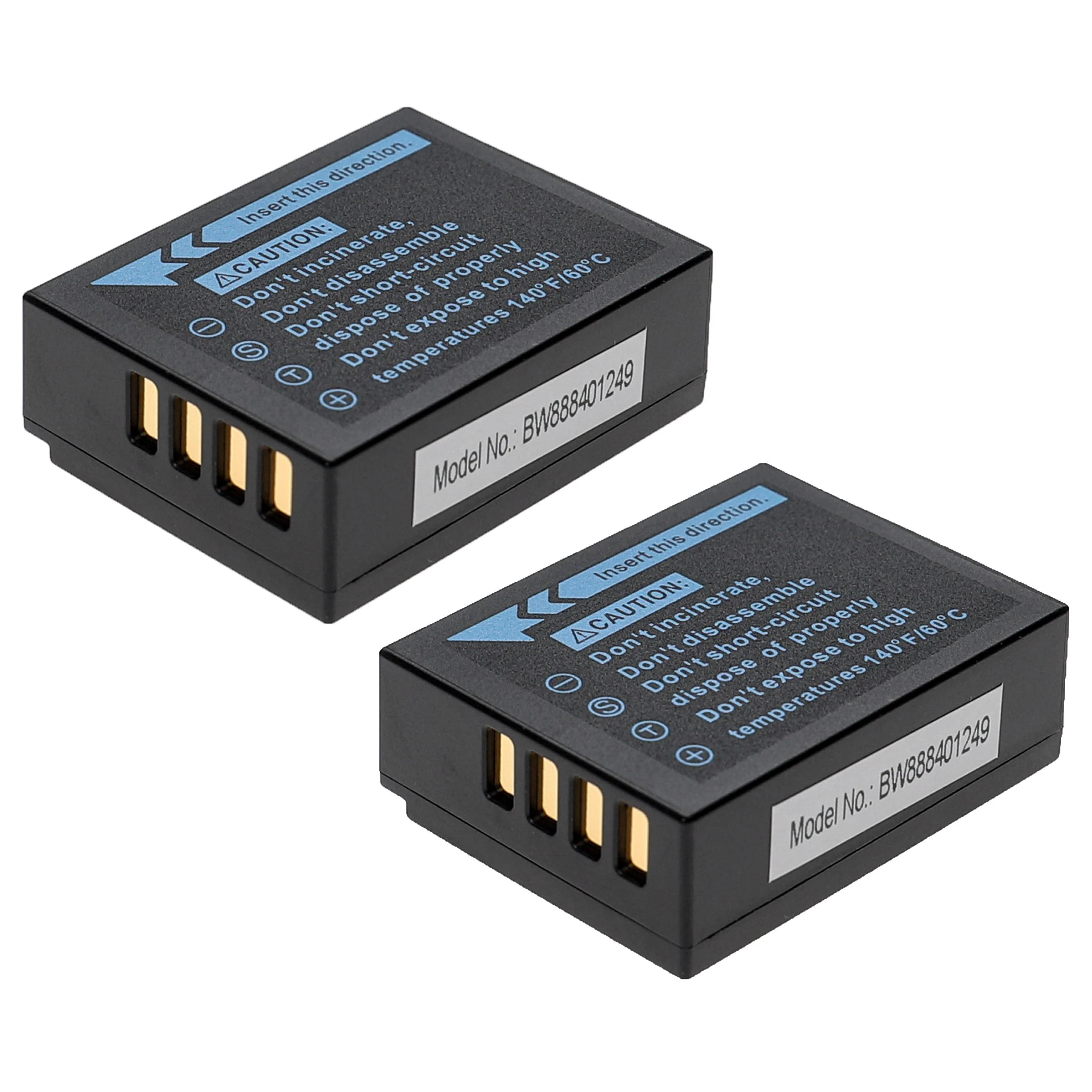 2x Batteries remplace Fujifilm NP-W126, NP-W126s pour appareil photo Fujifilm- 1140mAh 7,2V Li-ion