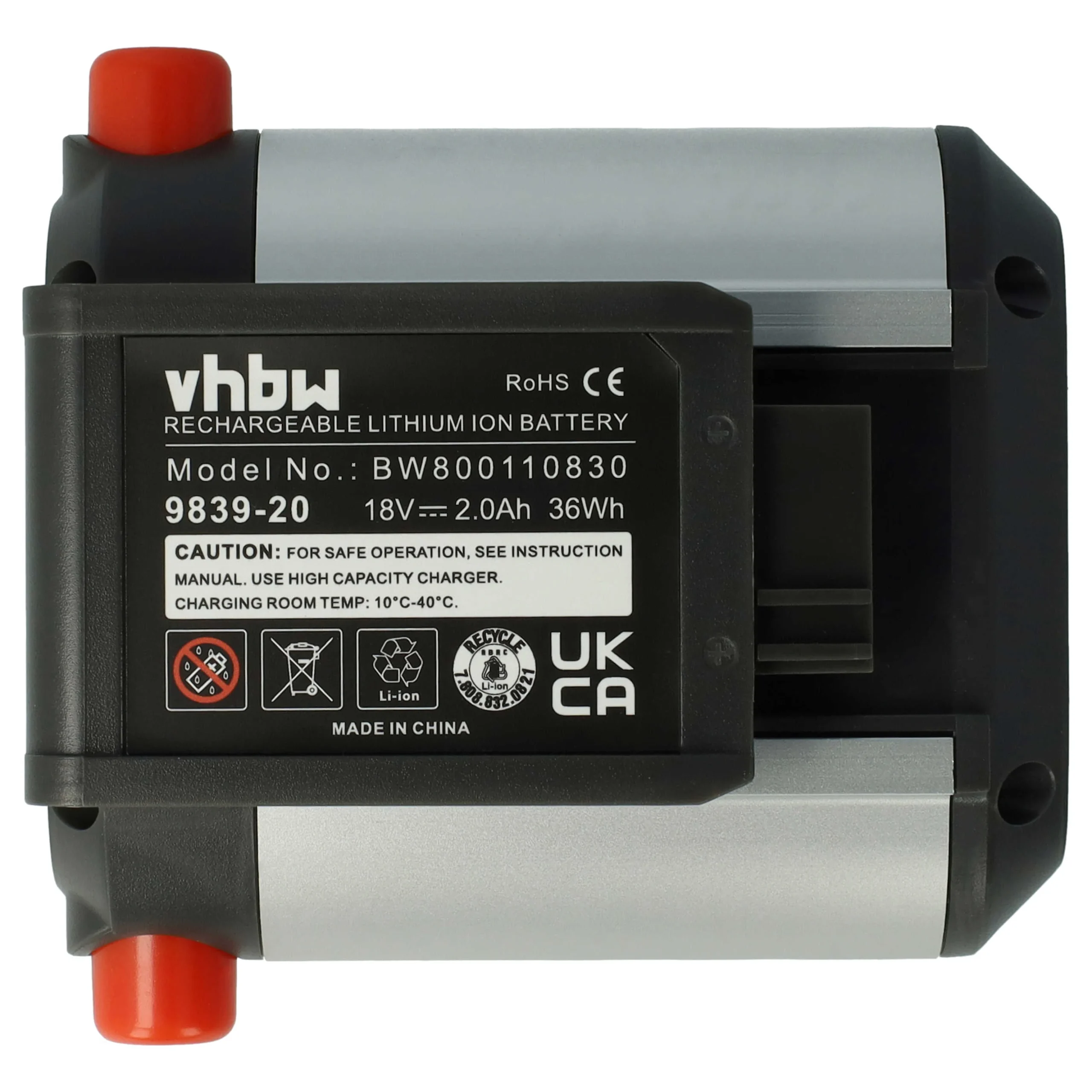 Batterie remplace Gardena BLi-18, 9839-20, 9840-20 pour outil de jardinage - 2000mAh 18V Li-ion