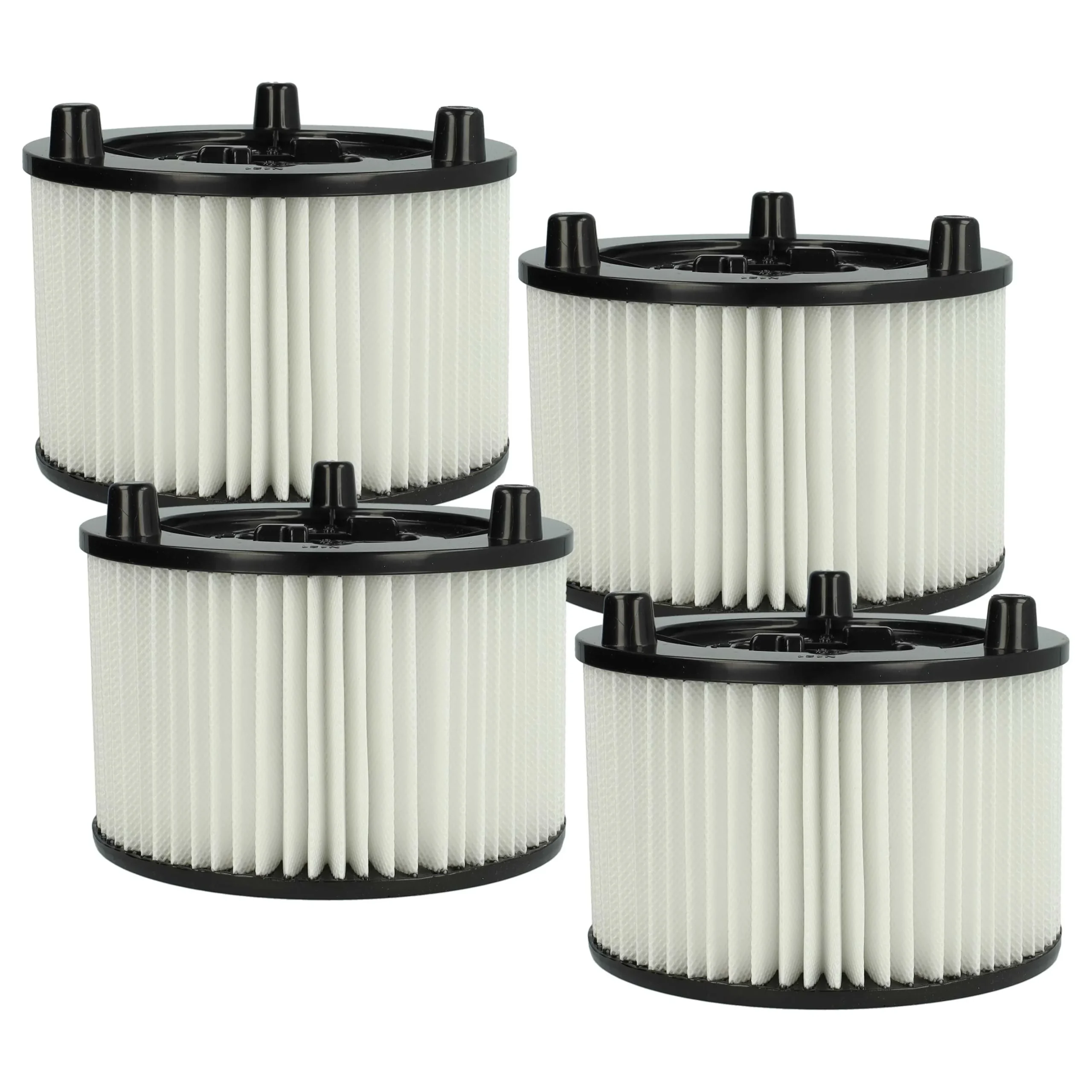 4x Filtre remplace Bosch 2609256F35 pour aspirateur Bosch - filtre plissé, blanc