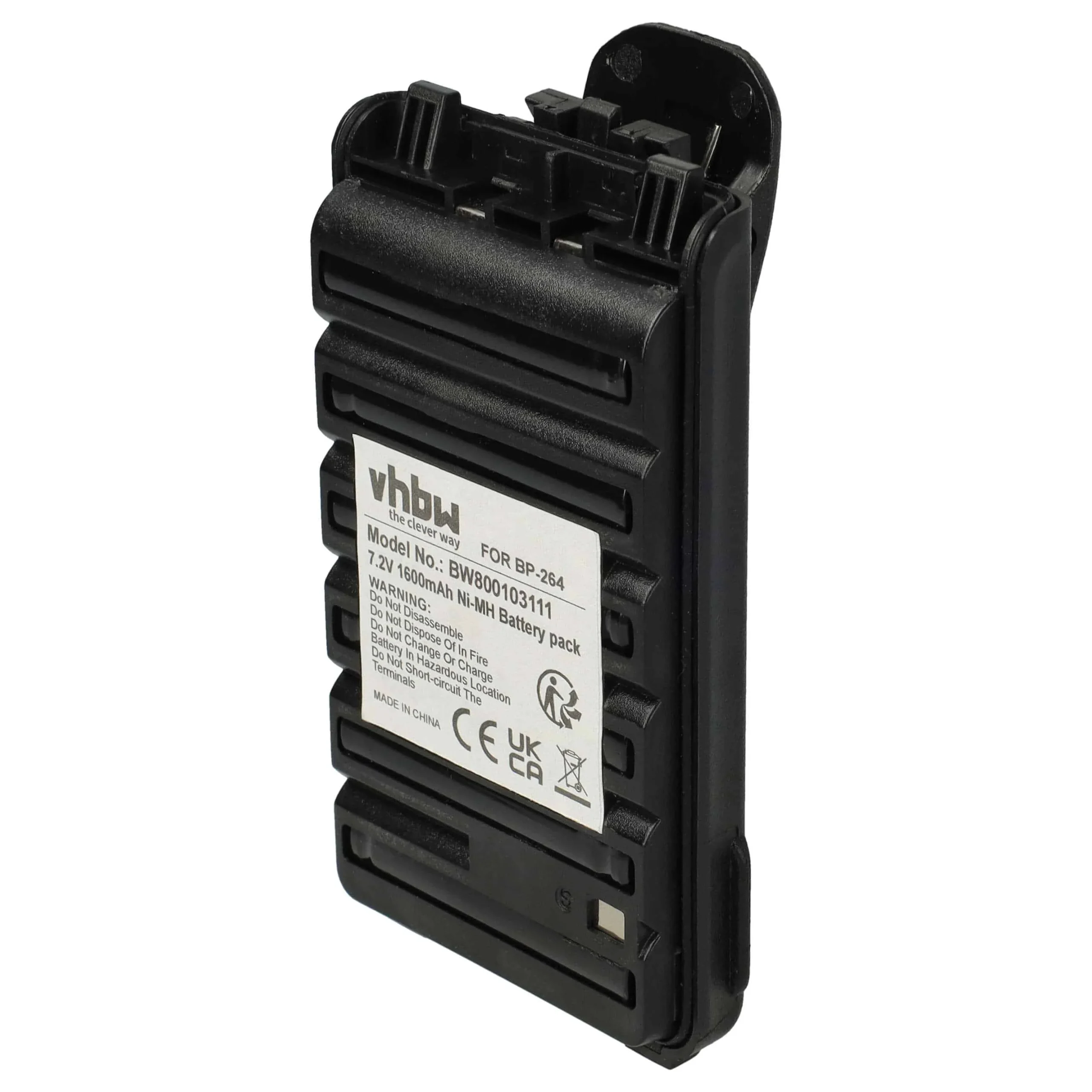 Batterie remplace Icom BP-264 pour radio talkie-walkie Icom- 1600mAh 7,2V NiMH