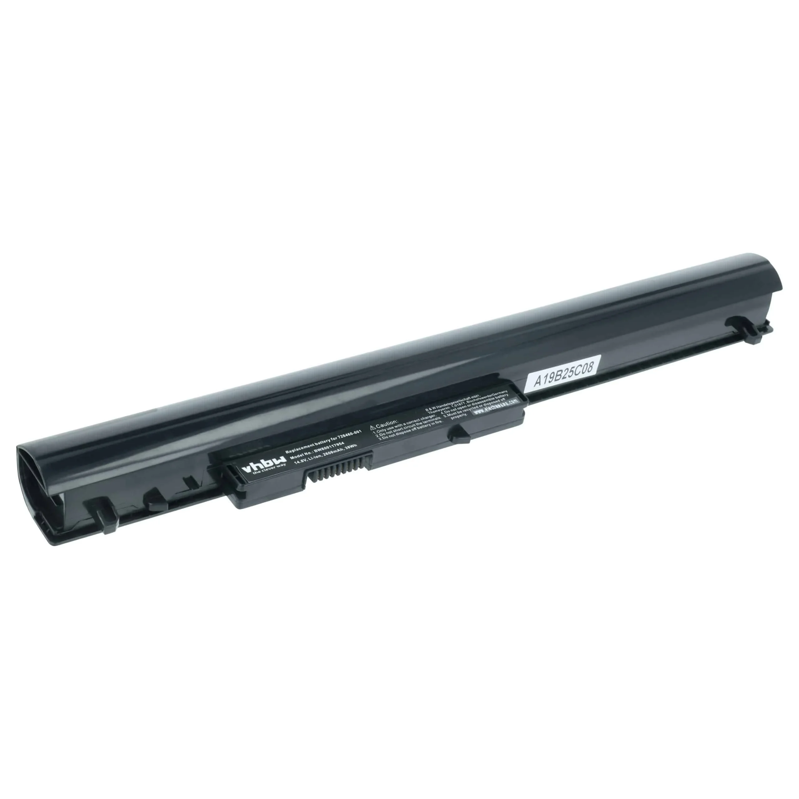 Batterie remplace HP 728248-141, 728248-121 pour ordinateur portable HP- 2600mAh 14,8V Li-ion, noir
