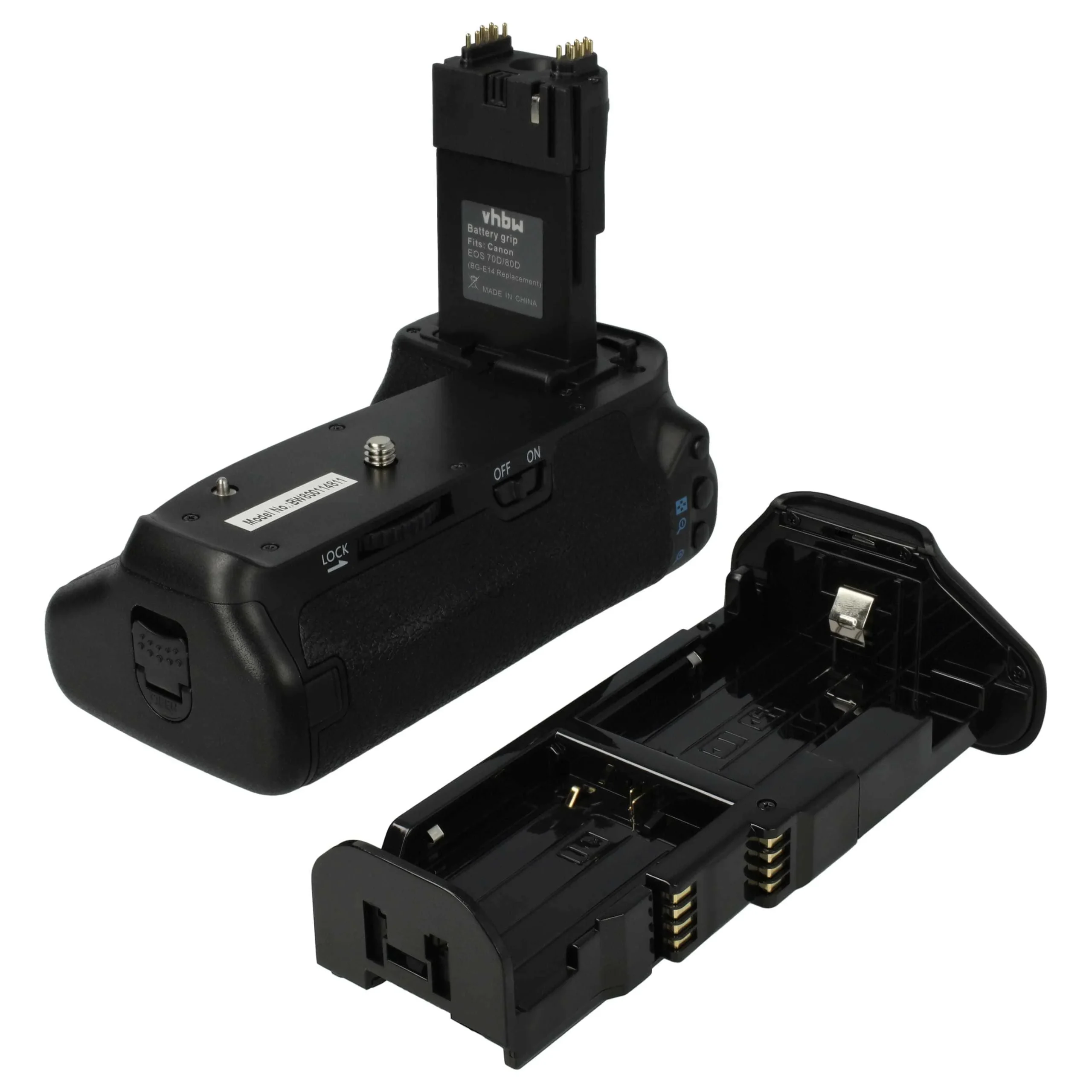Batterie grip remplace Canon BG-E14 pour appareil photo Canon - avec molette, plastique / métal