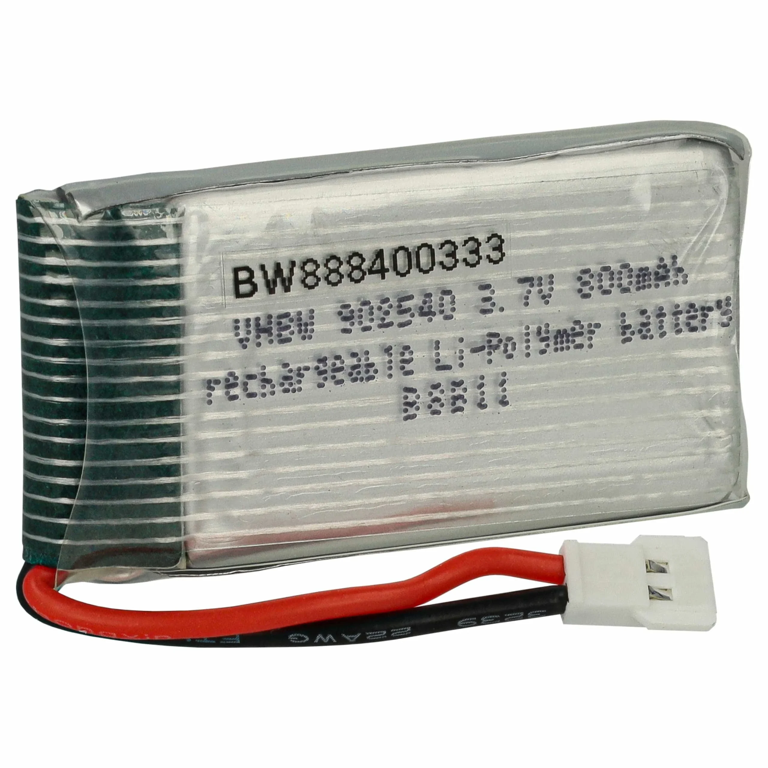 Batterie modèle radio-télécommandé - 800mAh 3,7V Li-polymère, XH 2.54 2P