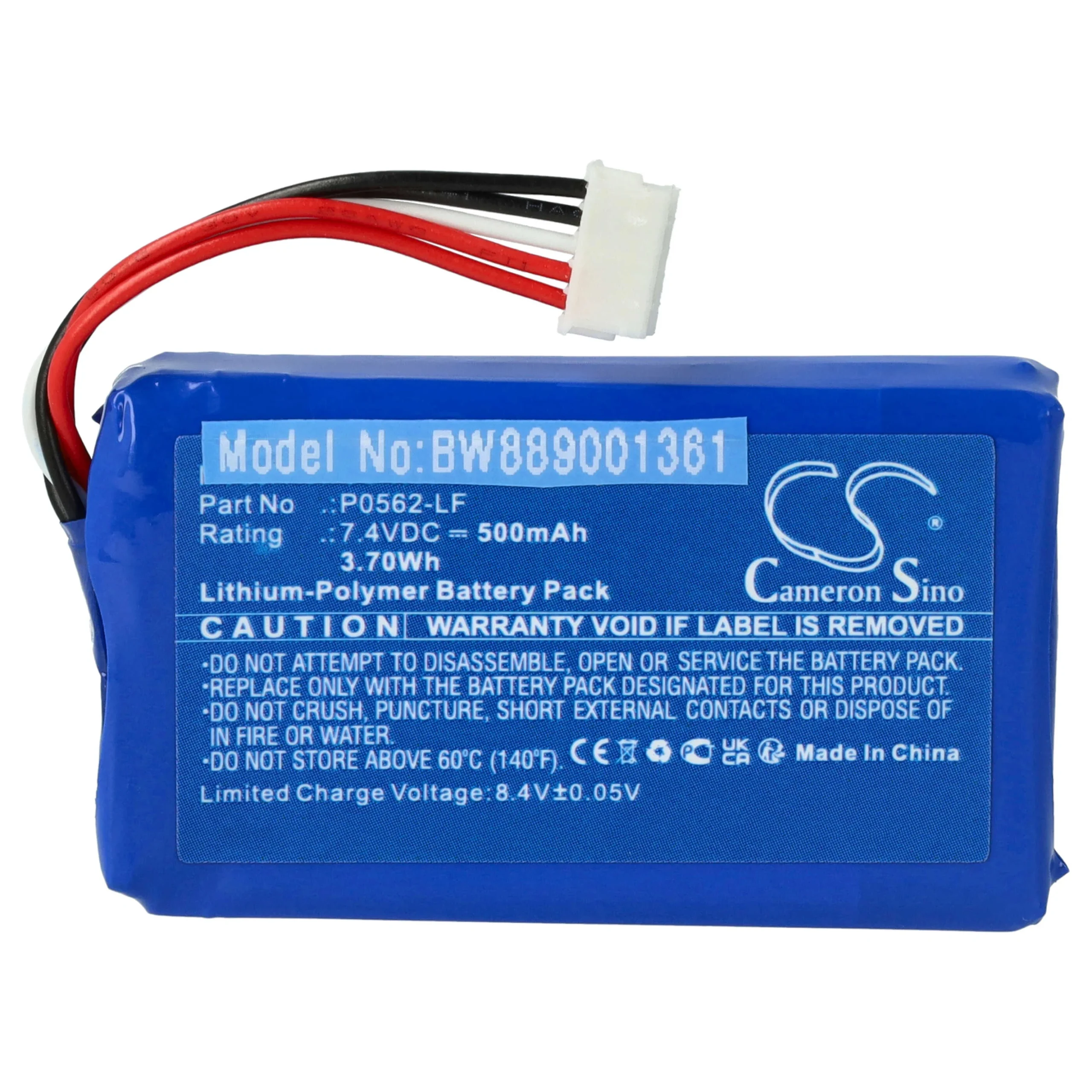 Batterie remplace HP 923052, P0946-HF, 923052PH 2S, P0562-LF pour imprimante HP - 500mAh 7,4V Li-polymère