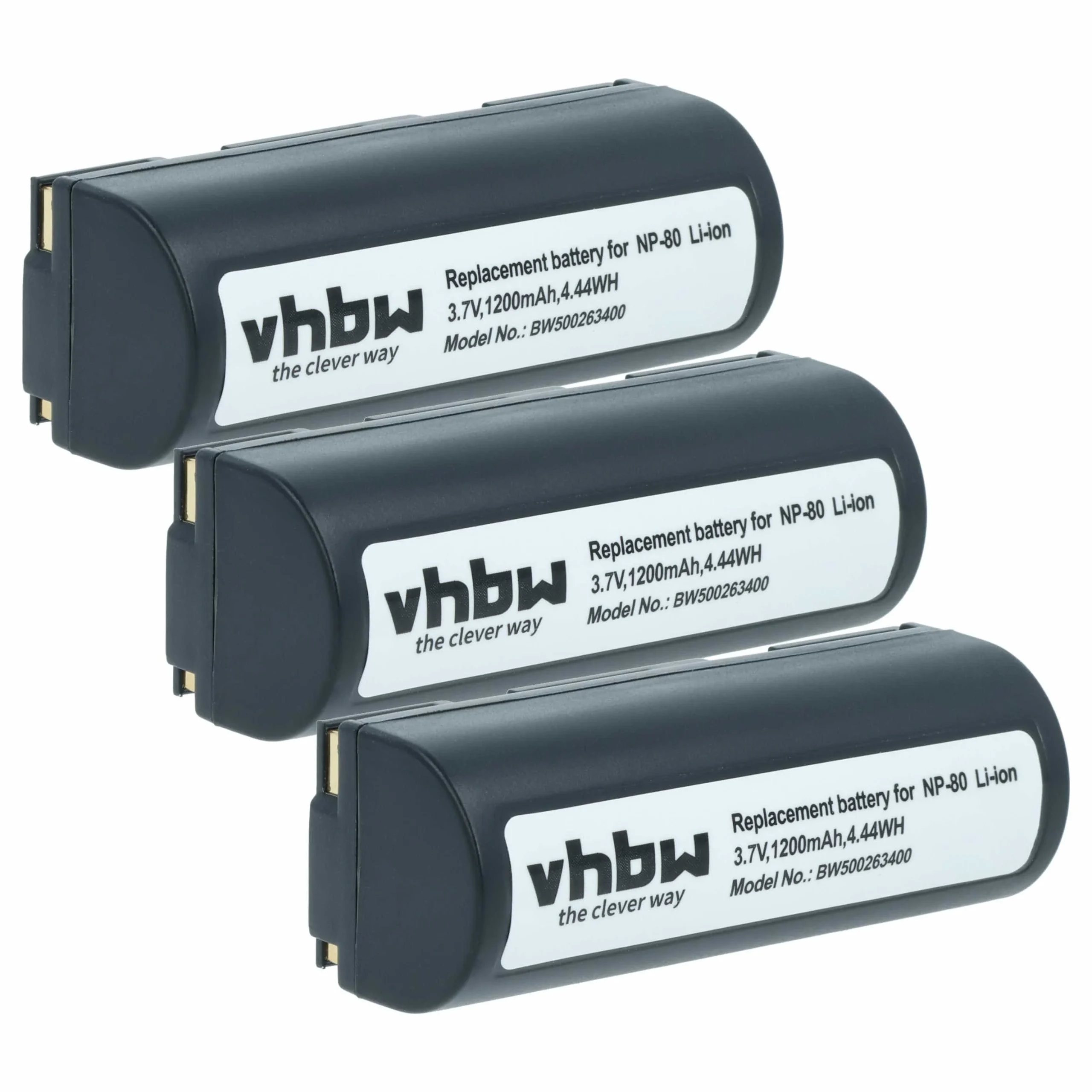 3x Batteries remplace Epson EU95 pour appareil photo Toshiba- 1200mAh 3,7V Li-ion