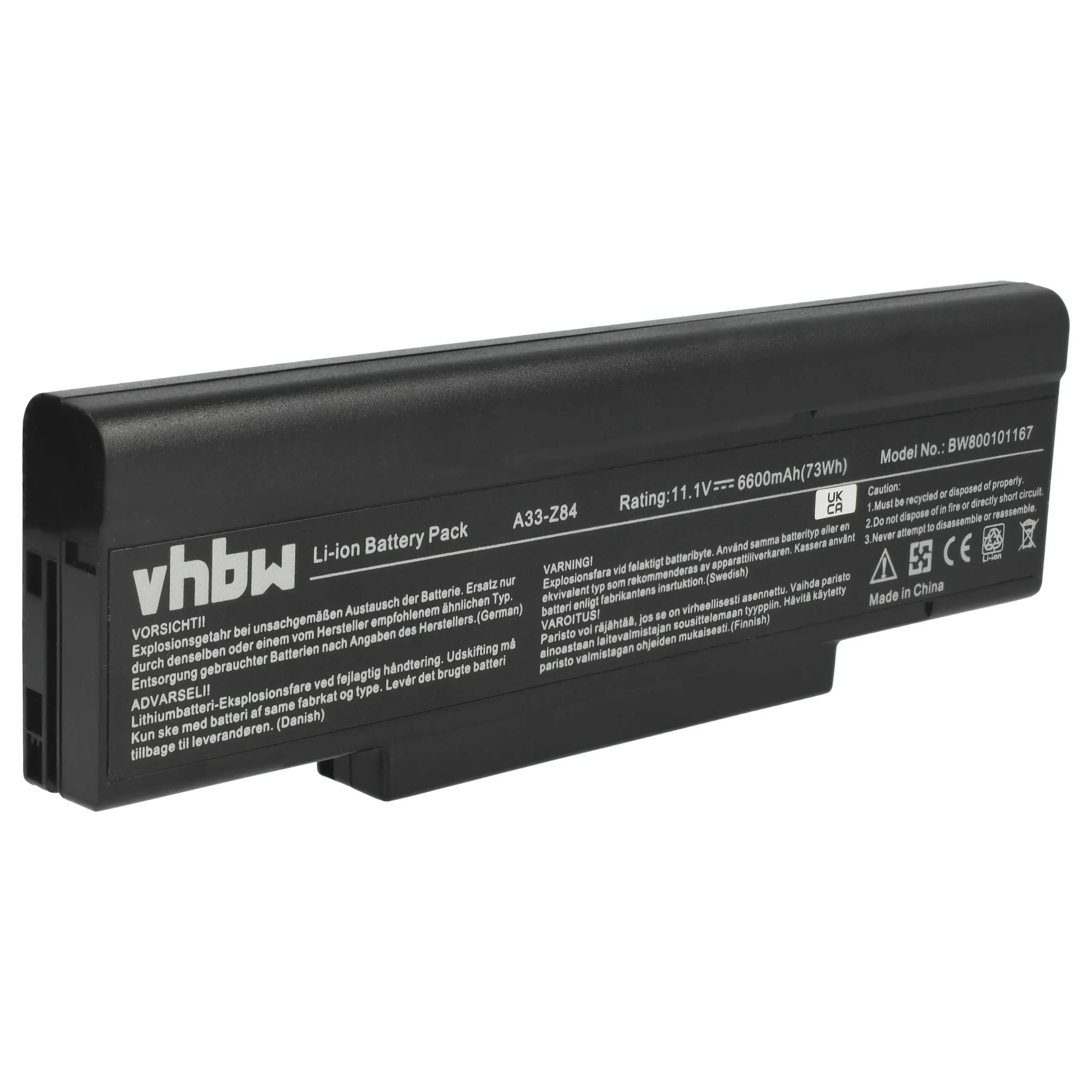 Batterie remplace Acer LC.BTP01.003 pour ordinateur portable LG- 6600mAh 11,1V Li-ion, noir
