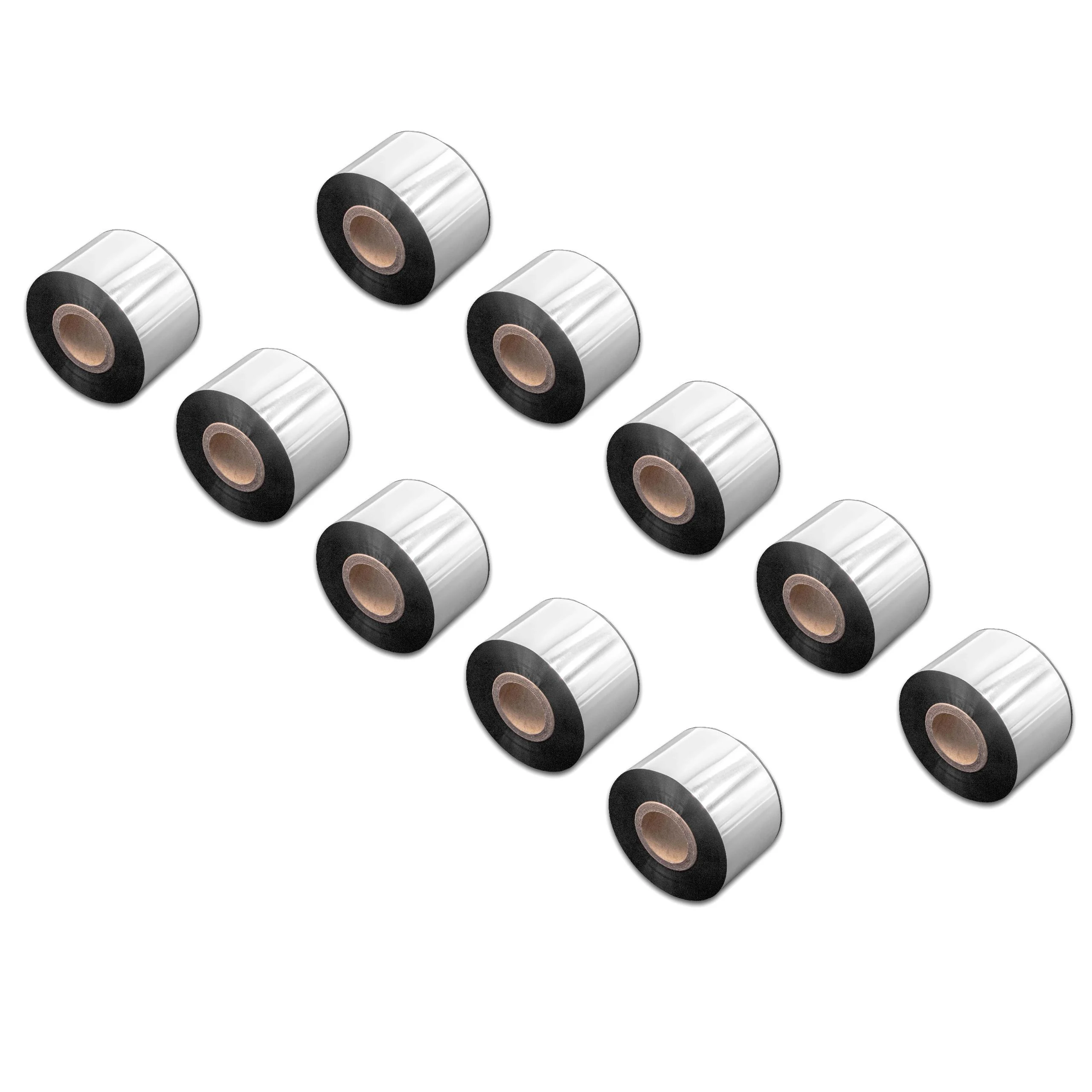 10x Ruban de transfert thermique pour imprimante Godex, Printronix, TSC, Valentin - 40 mm x 300 m, résine/cire