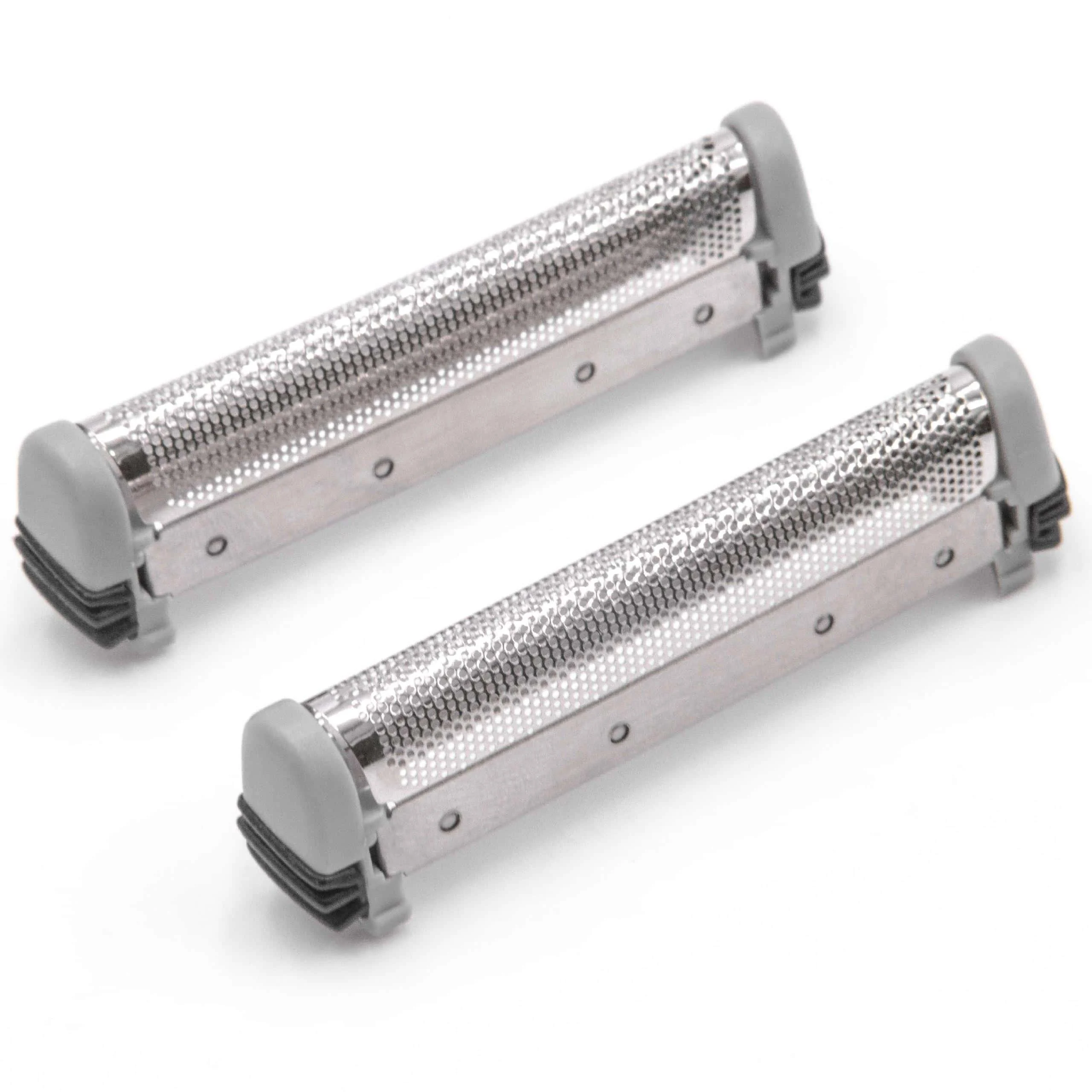 2x Grilles remplace Remington SP69, RBL 5002, SP67 pour rasoir Remington - avec cadre de tête, argenté