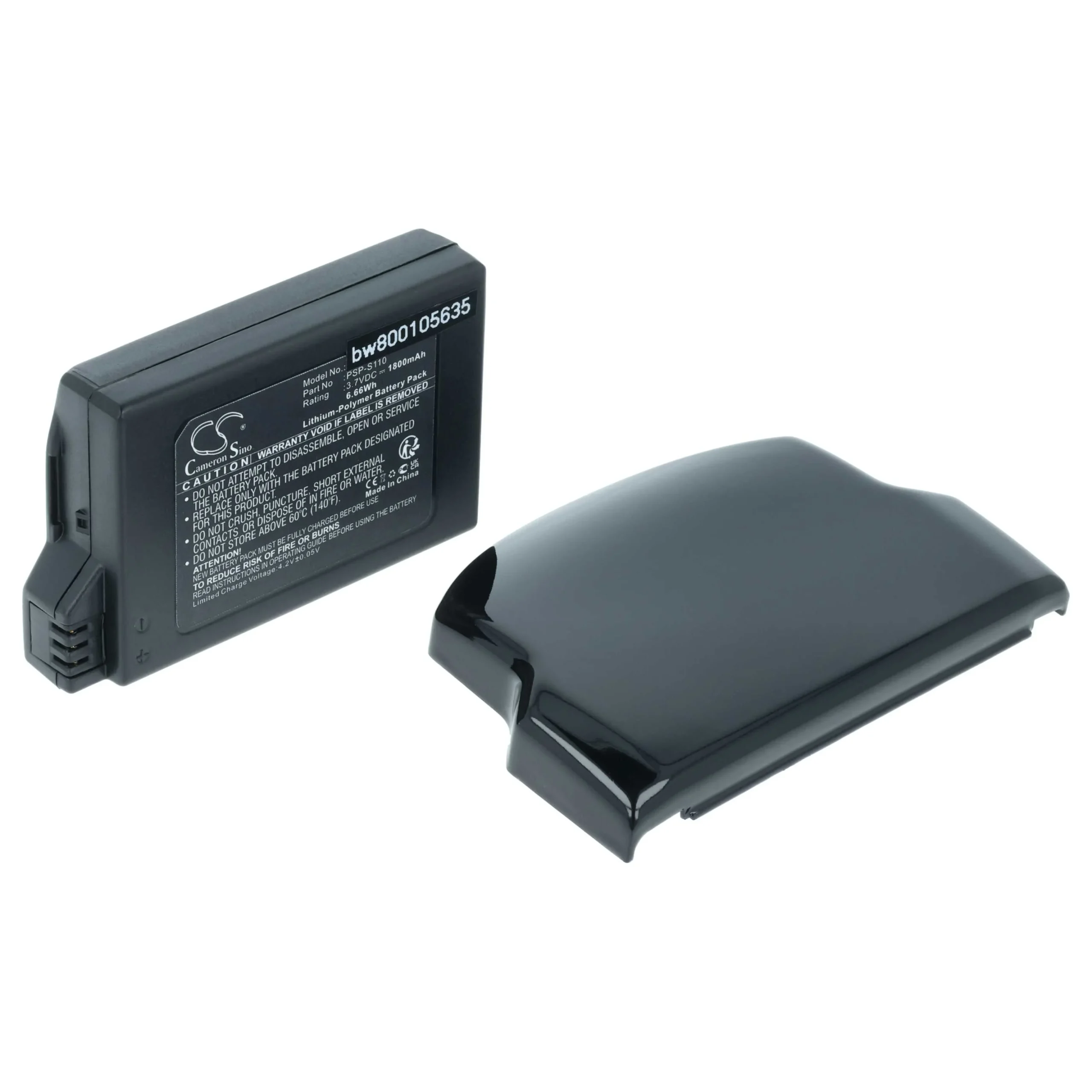 Batterie remplace Sony PSP-S110 console de jeux - 1800mAh 3,7V Li-polymère