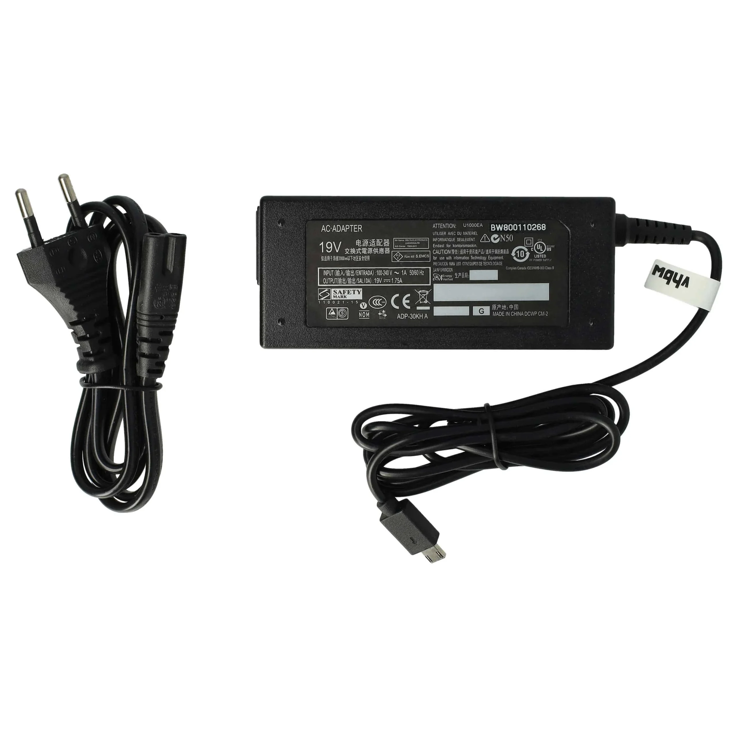 Alimentation remplace Asus 0A001-00342500, 01A001-0342100 pour ordinateur portable Asus - 200 cm, 33 W