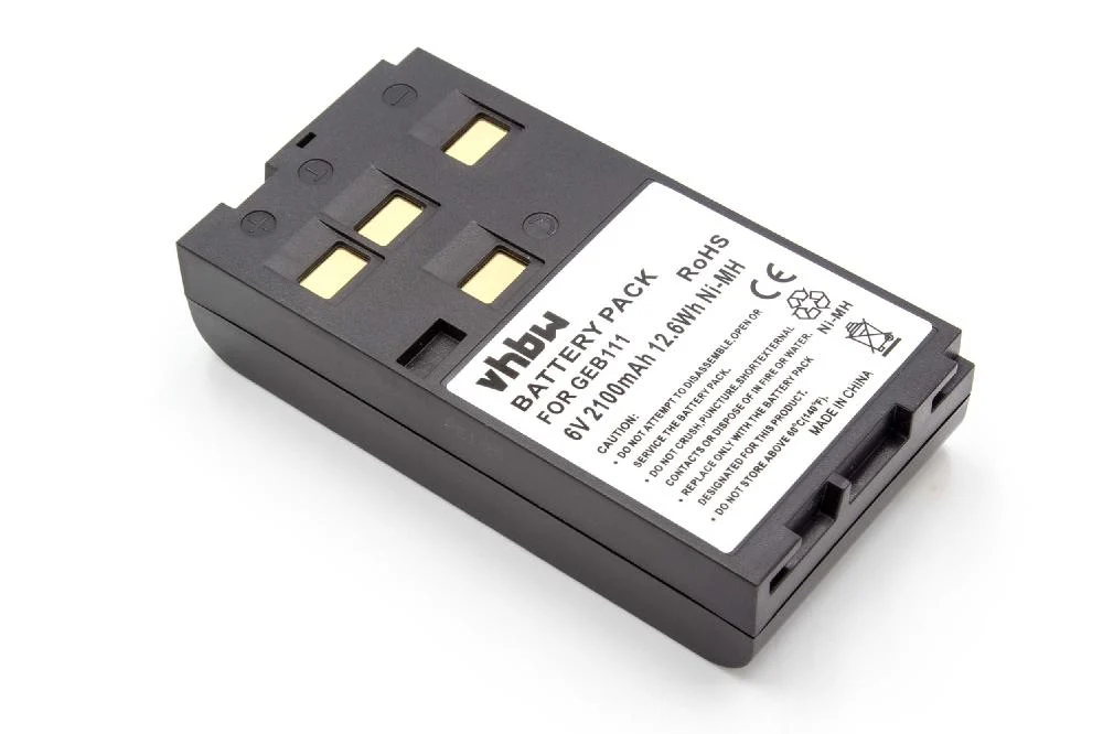 Batterie remplace Leica 667318, GEB121, 667147, GEB111 outil de mesure Leica - 2100mAh 6V NiMH