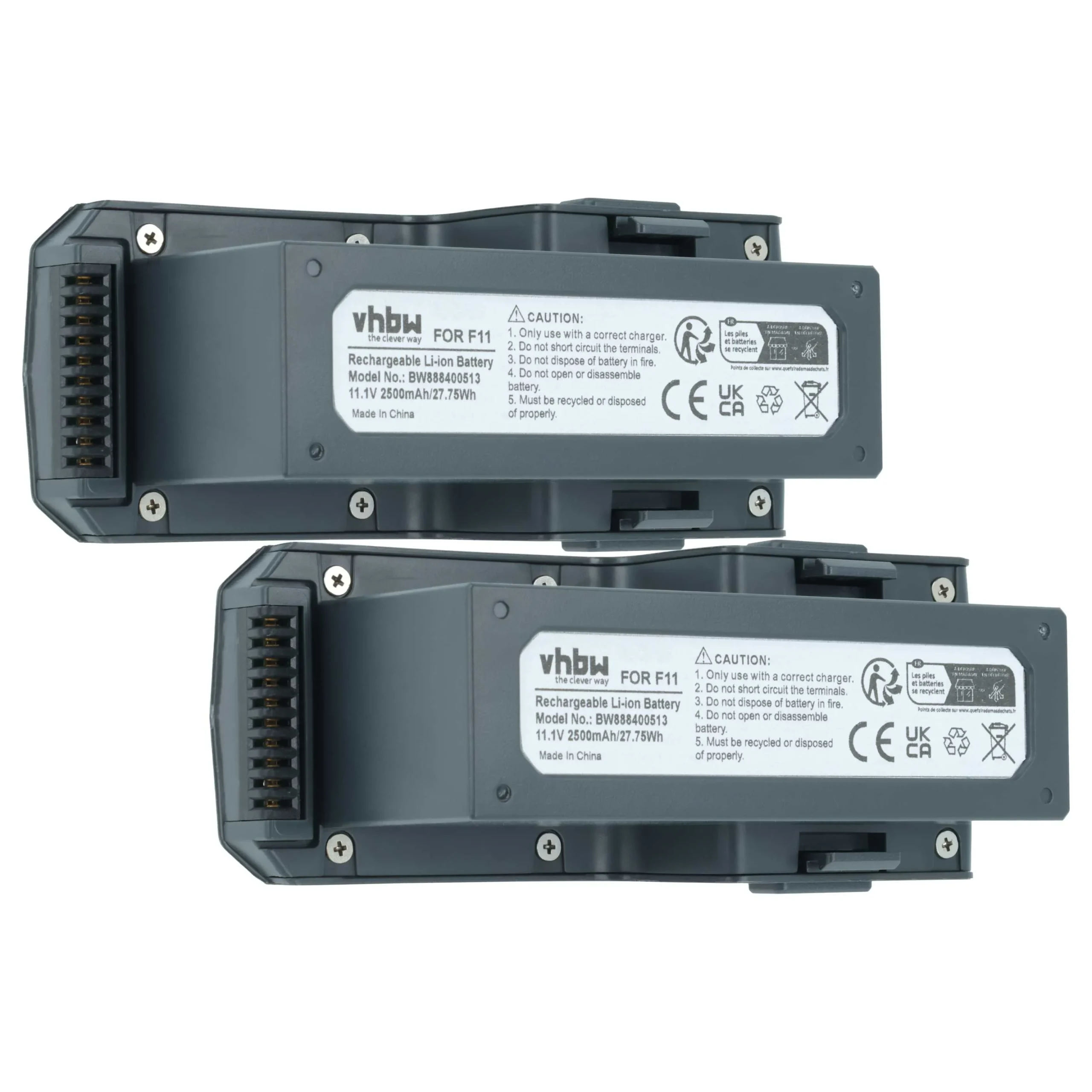 2x Batteries pour drone SJRC F11 GPS- 2500mAh 11,1V Li-polymère