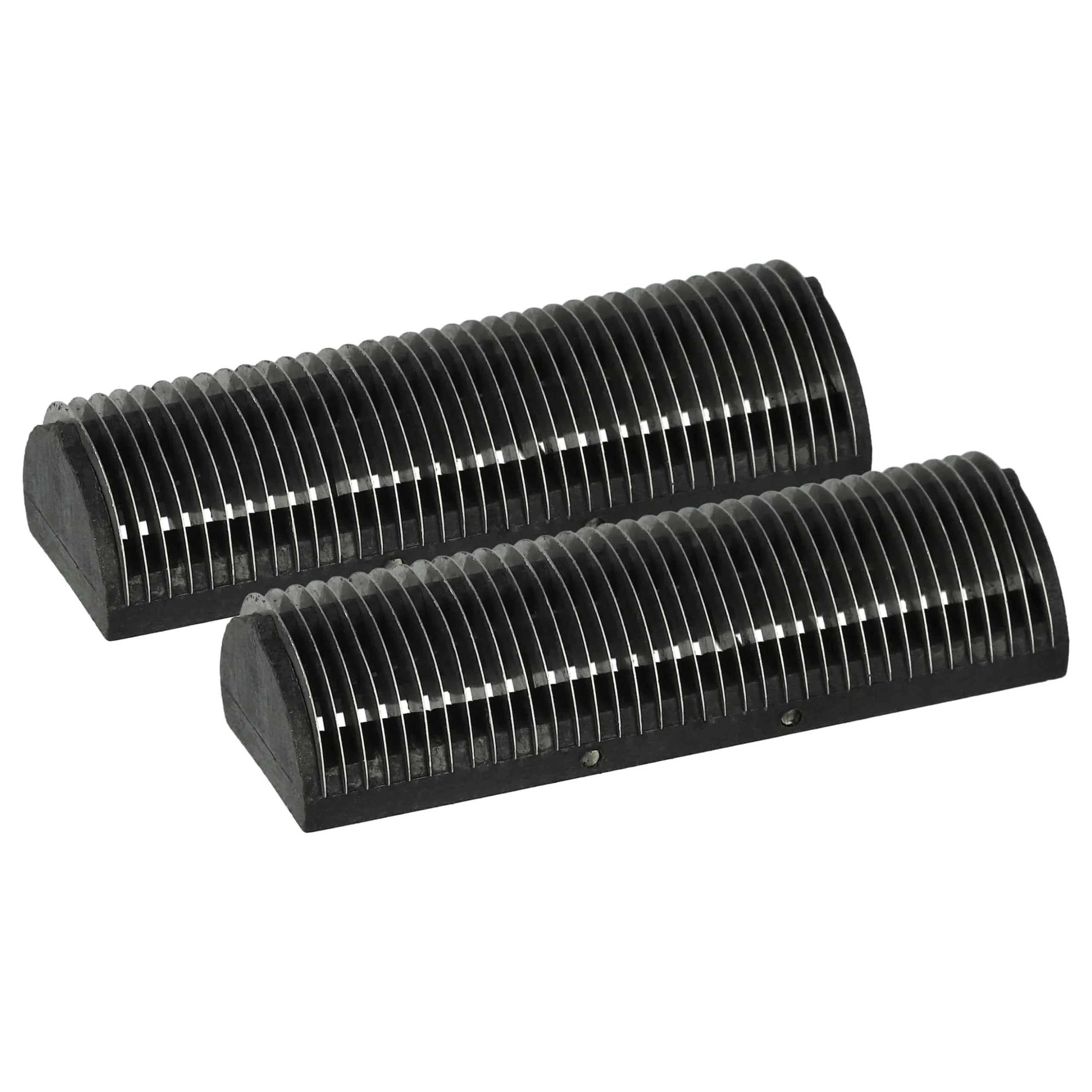 2x bloc de lames remplace Braun 5001719, 410, 383, 346, 330 pour - noir / argenté