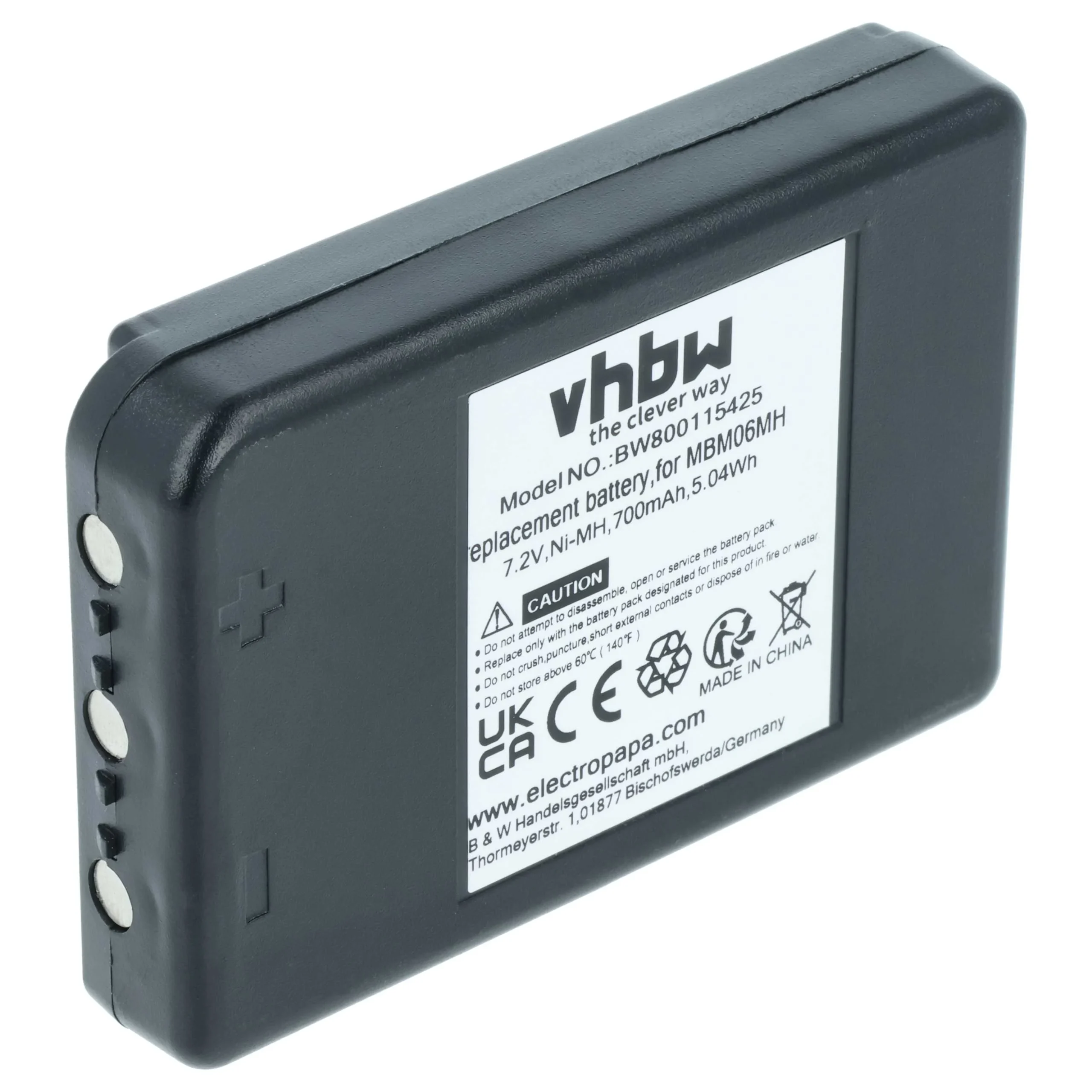Batterie remplace Autec MBM06MH - 700mAh 7,2V NiMH