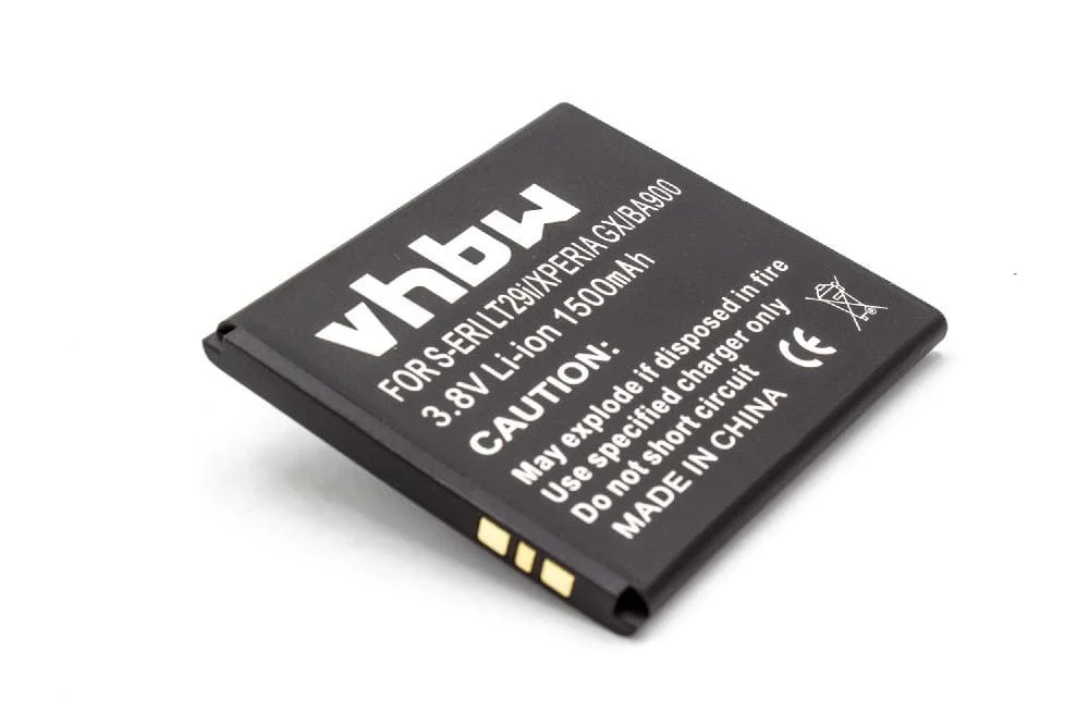 Batterie remplace Sony BA900 téléphone portable Sony-Ericsson - 1500mAh 3,8V Li-ion
