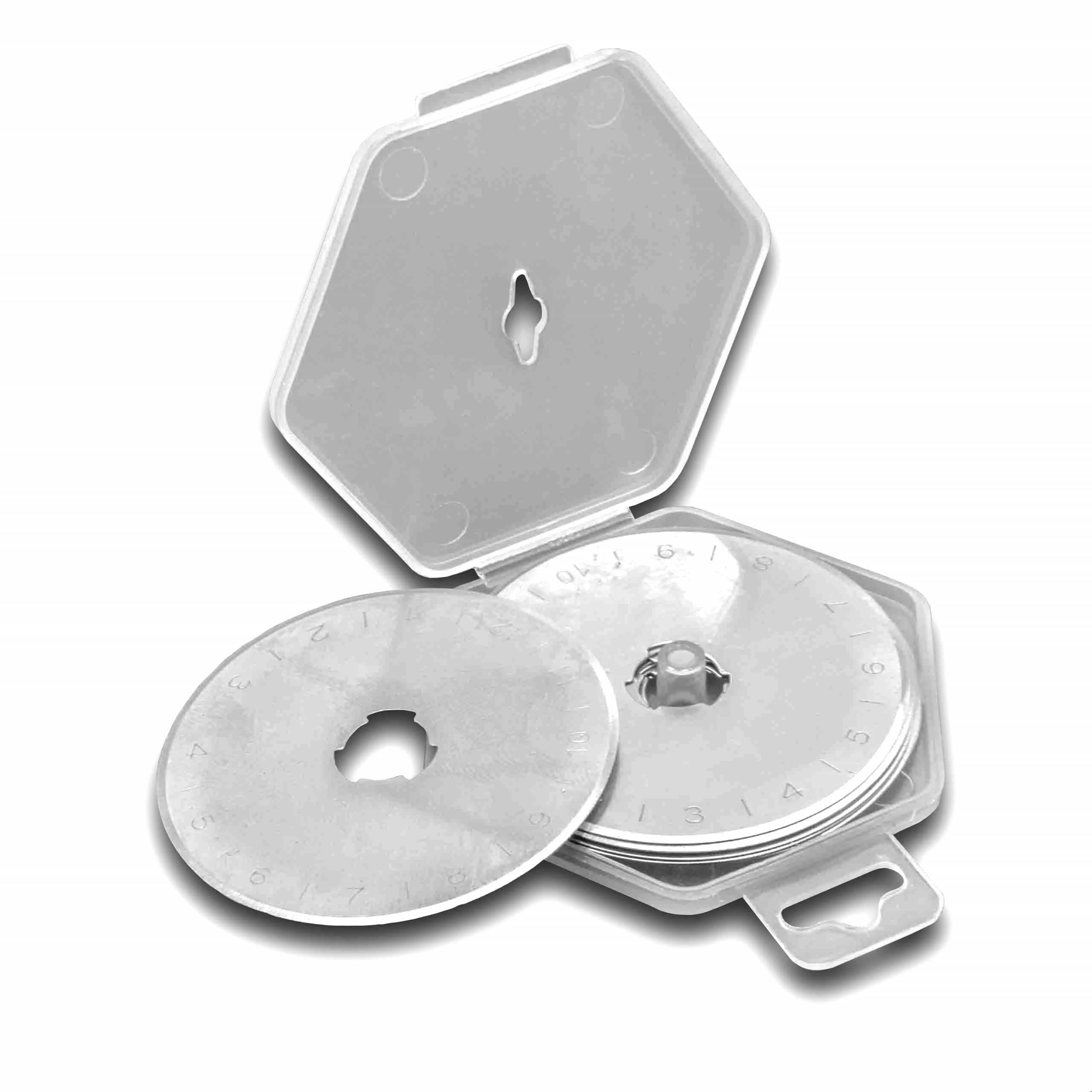 10x Lame de remplacement pour couteau à roulette, à rouleau, coupe-rouleau - acier, ⌀ 45 mm