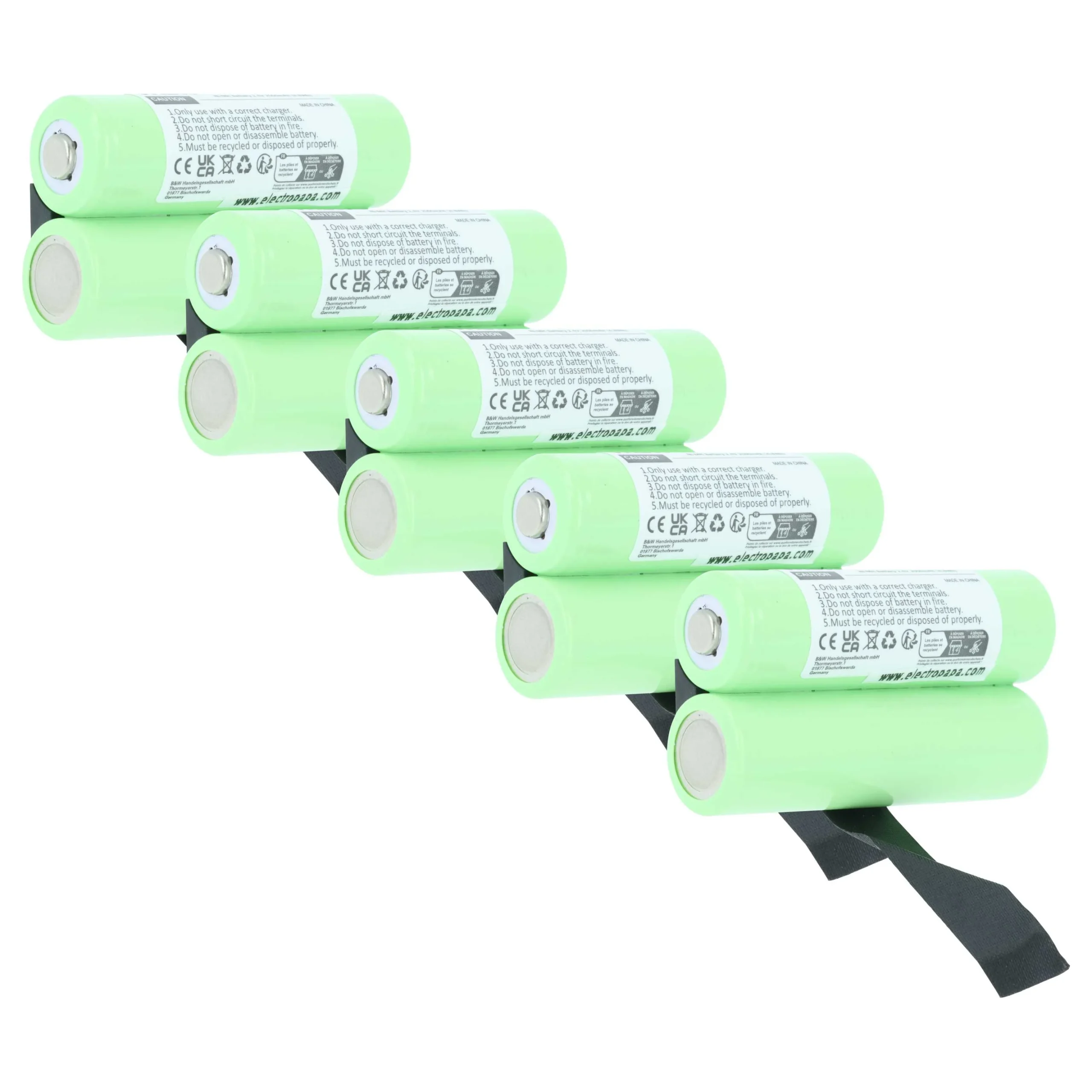 Batterie (5 pièces) remplace Demag 773-499-44 - 2000mAh 2,4V NiMH