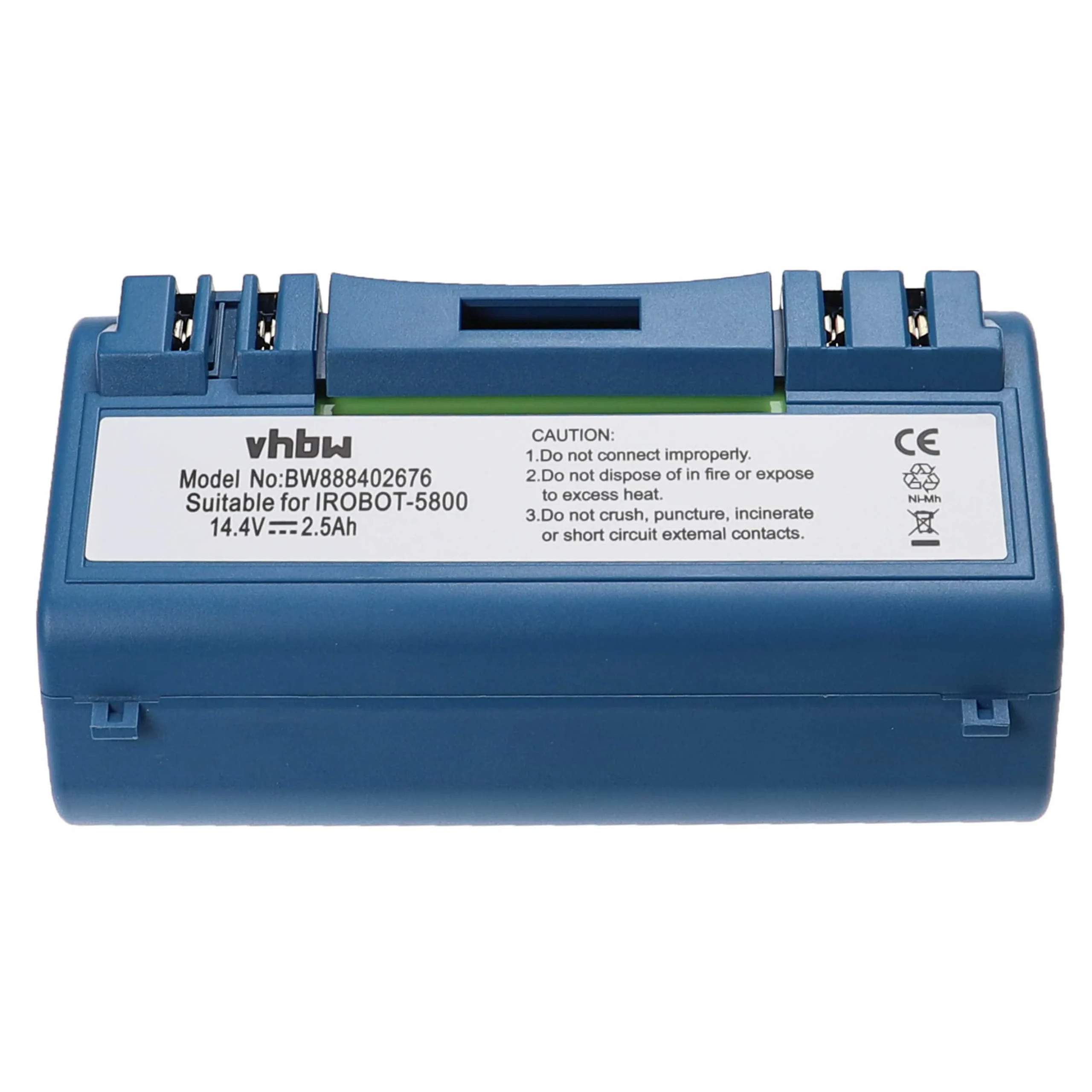 Batterie remplace AEG SP385-BAT, SP5832, 14904 pour robot aspirateur iRobot - 2500mAh 14,4V NiMH