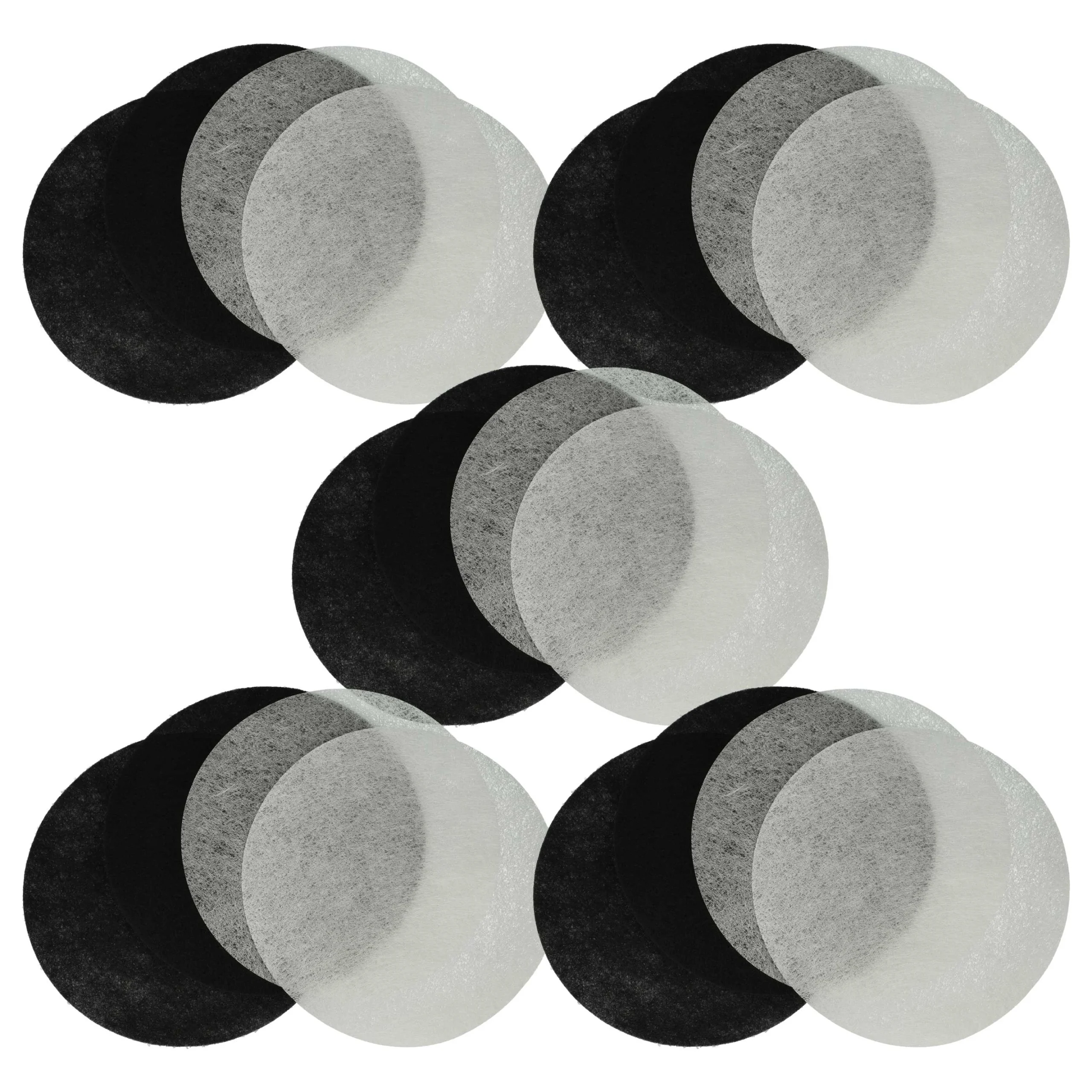 10x filtre à charbon actif, 10x filtre à graisses remplace Moulinex AD-5 pour friteuse