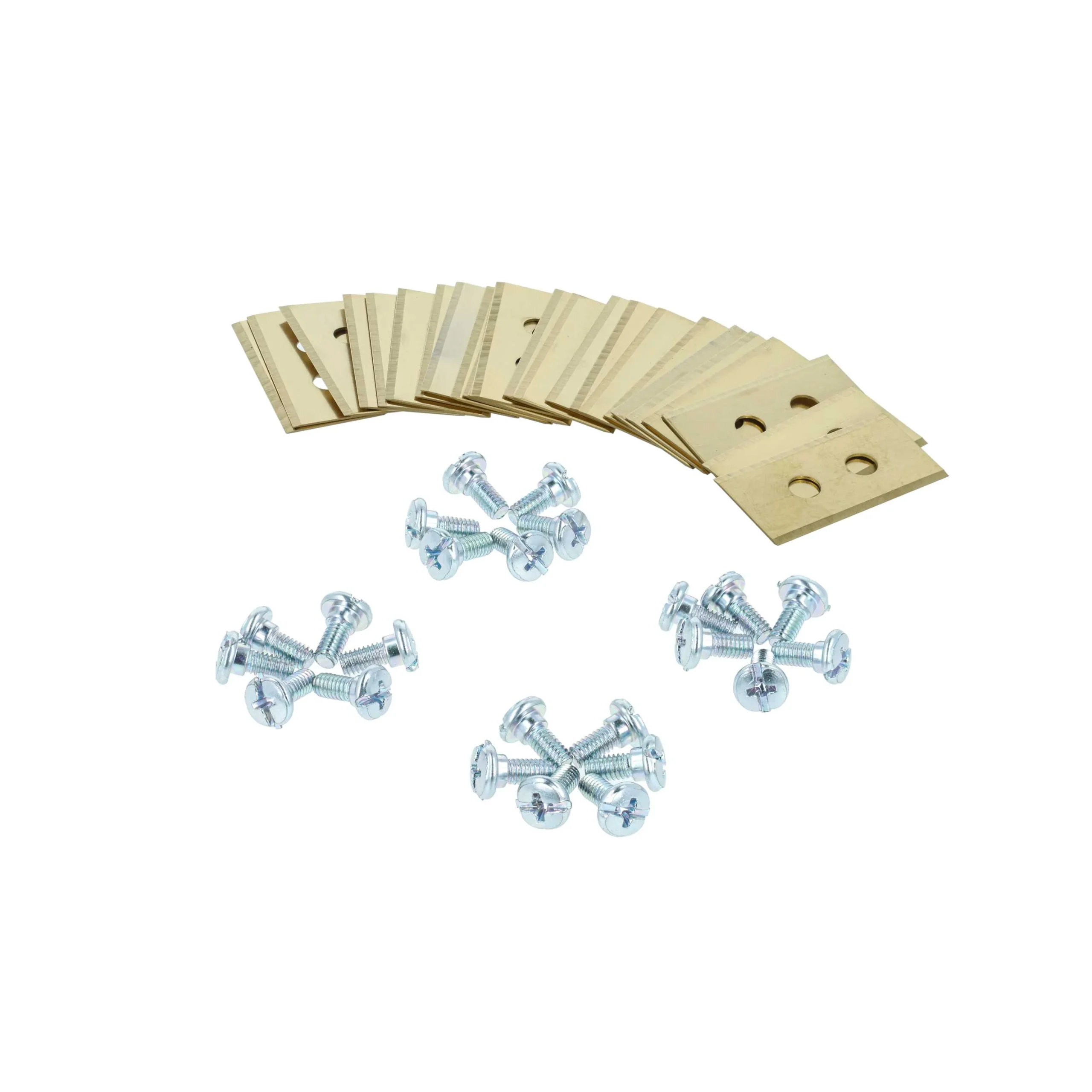 24x Lames pour tondeuse Mammotion LUBA – Couteaux acier (revêtement en titane), Silber Gold - Accessoires pour outils