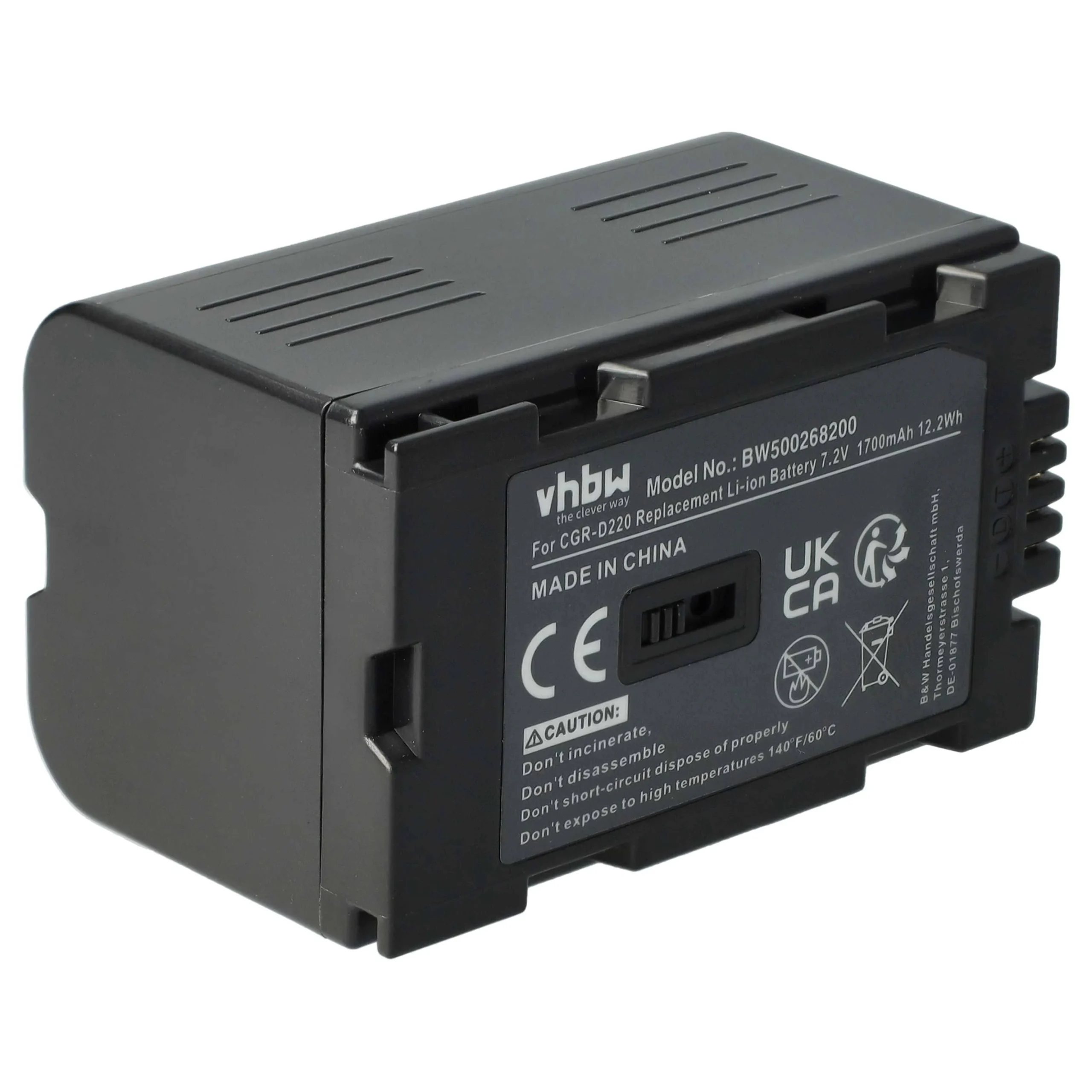 Batterie remplace Hitachi DZ-BP16, DZ-BP28 pour caméscope Grundig- 1700mAh 7,2V Li-ion