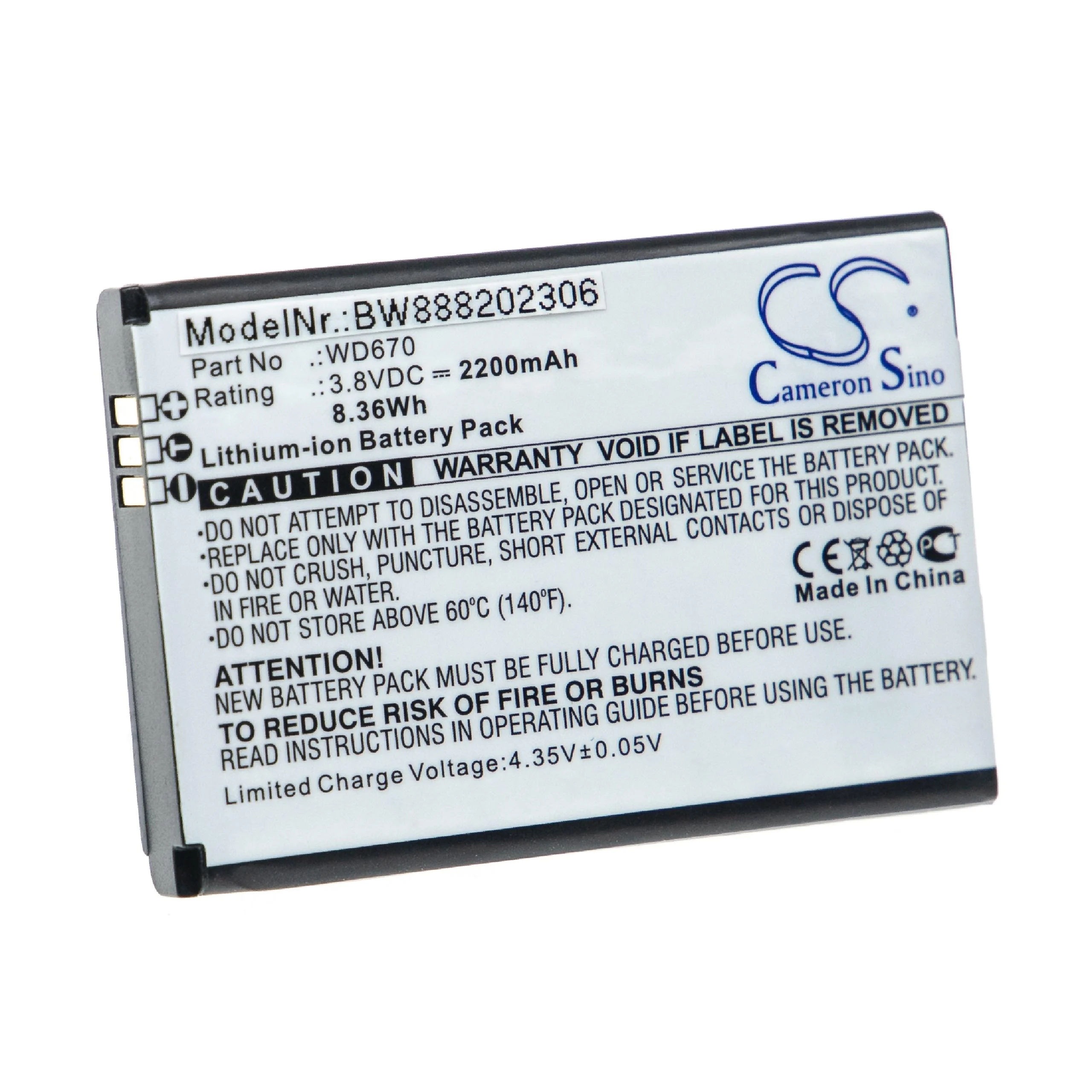 Batterie remplace Nubia B1501 routeur modem - 2200mAh 3,8V Li-ion