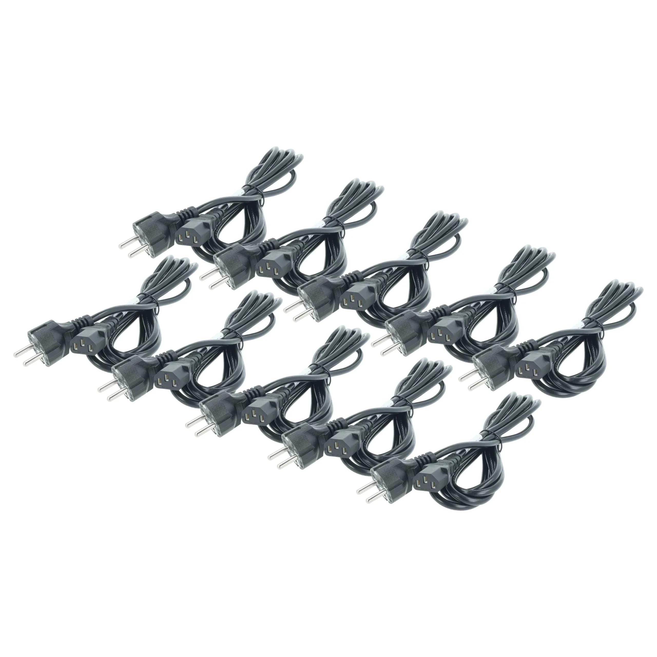 10x Câbles d'alimentation C13 prise Euro pour appareils comme des moniteurs d'ordinateur - 3m