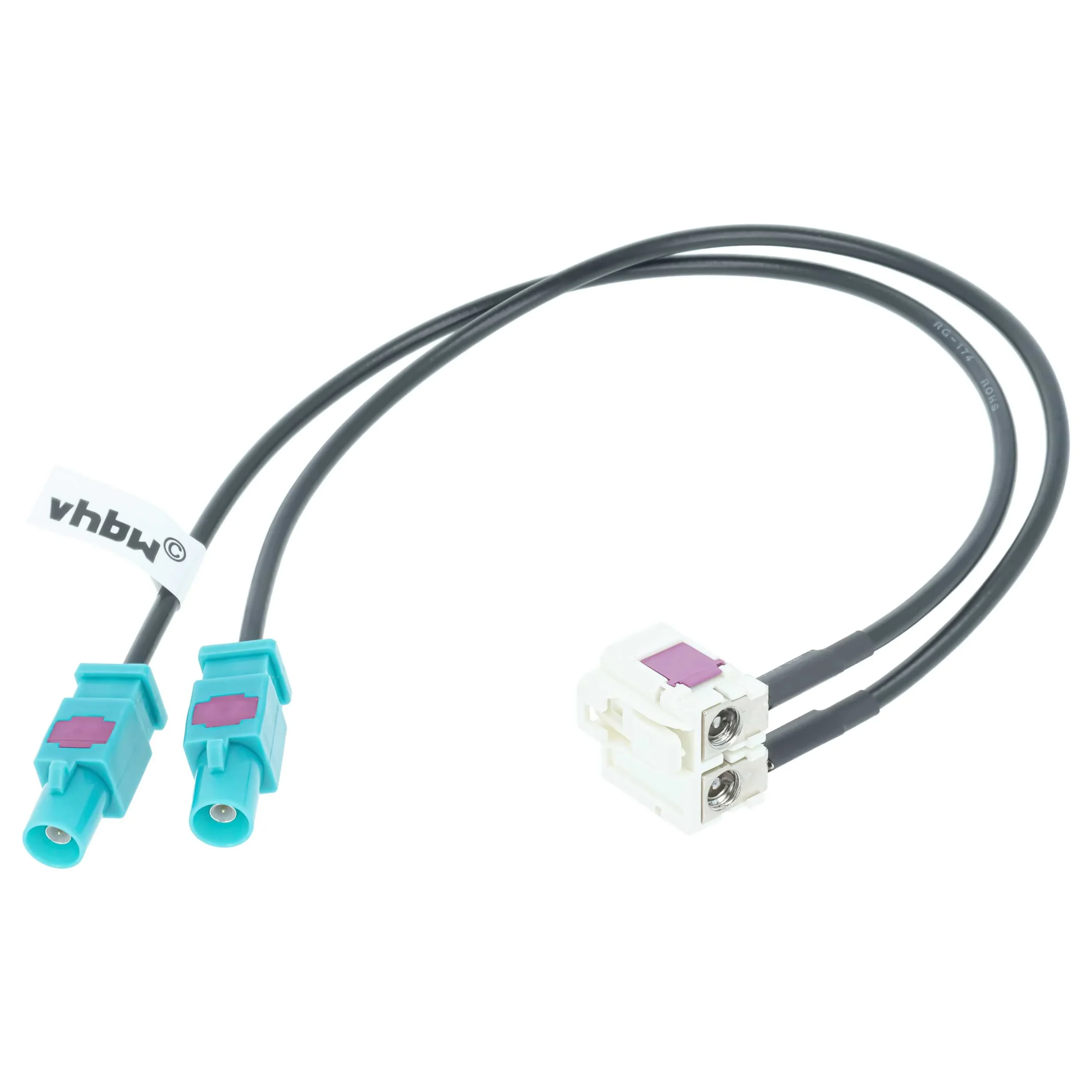 Adaptateur d'antenne double prise pour autoradios Audi VW MFD 2 - 20 cm