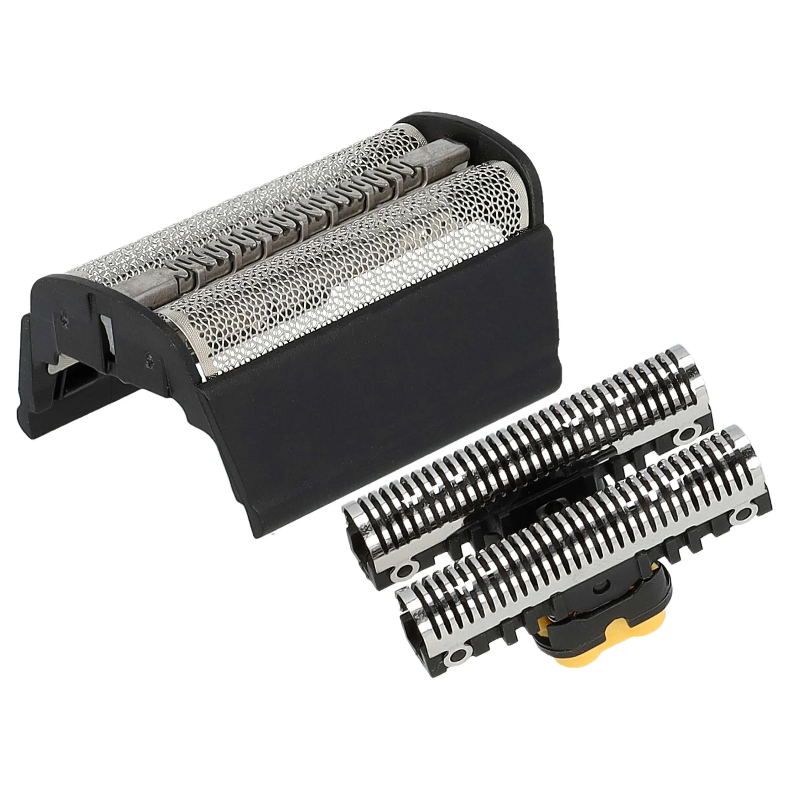 1x bloc de lames, 1x grille de rasoir double avec cadre remplace Braun SB505, 31B pour - noir