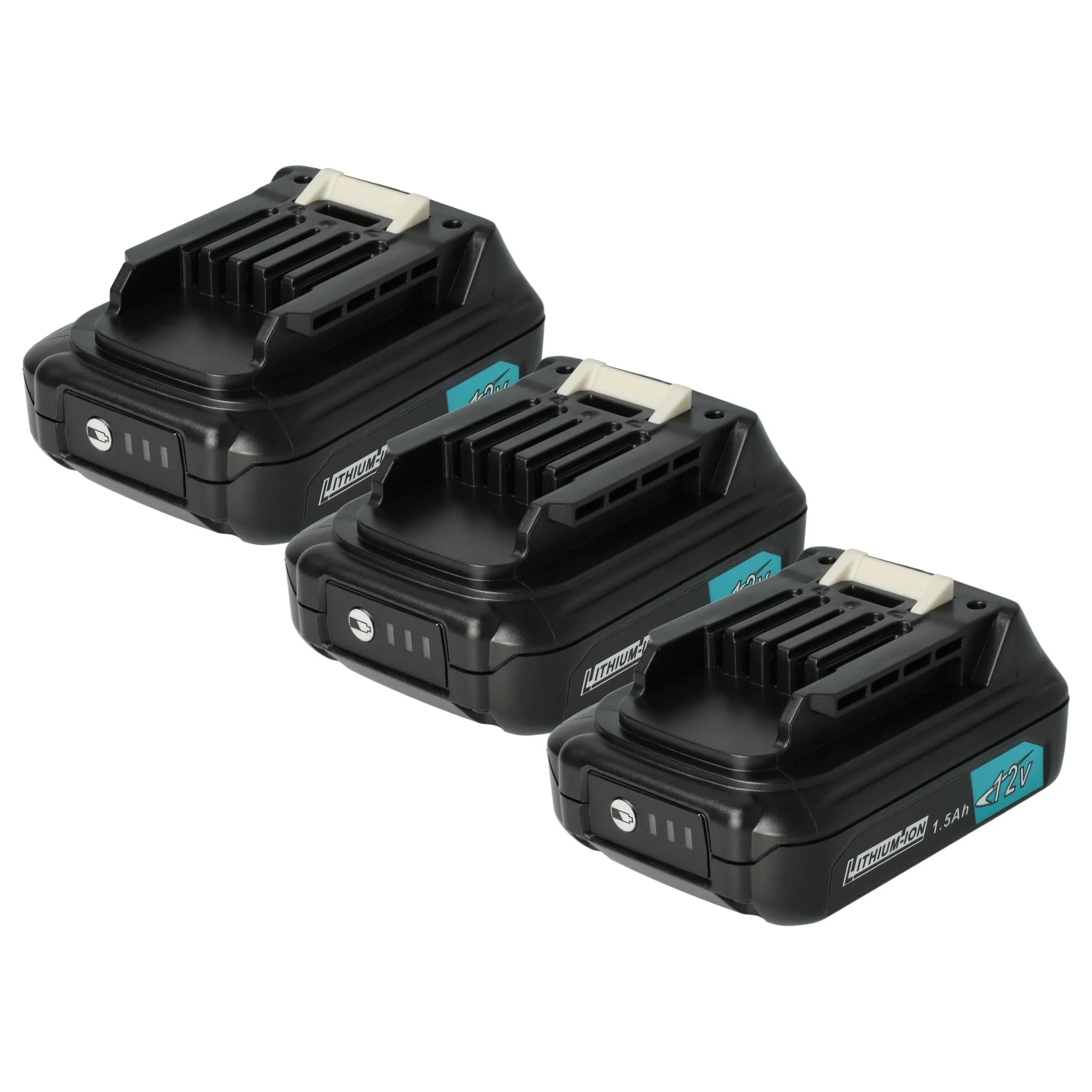 Batterie (3 pcs.) remplace Makita 197396-9, 197390-1, 197394-3 outil électrique Makita - 1500mAh 12V Li-ion
