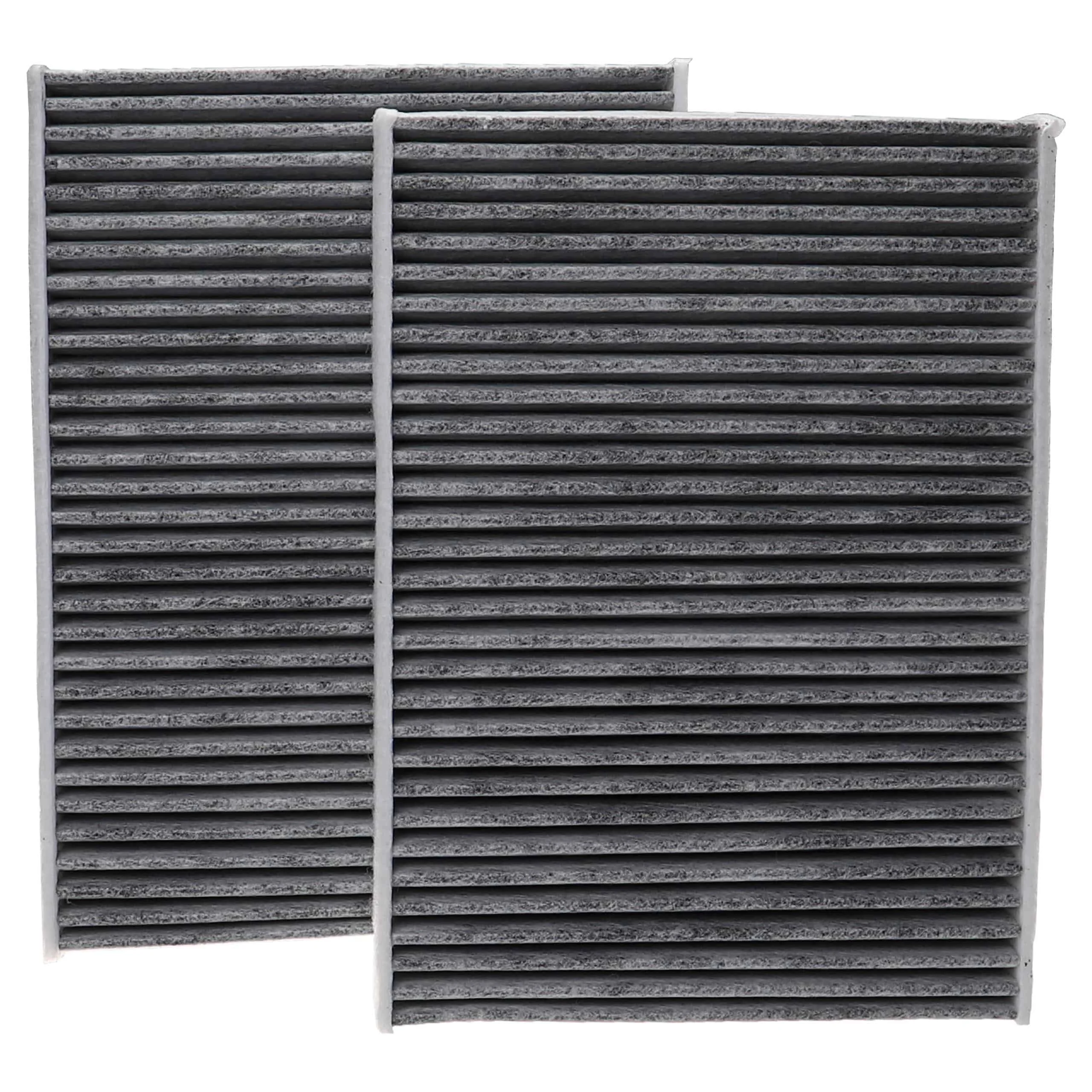 2x Filtre à air d'habitacle remplace 1A First Automotive K30498-2 pour voiture