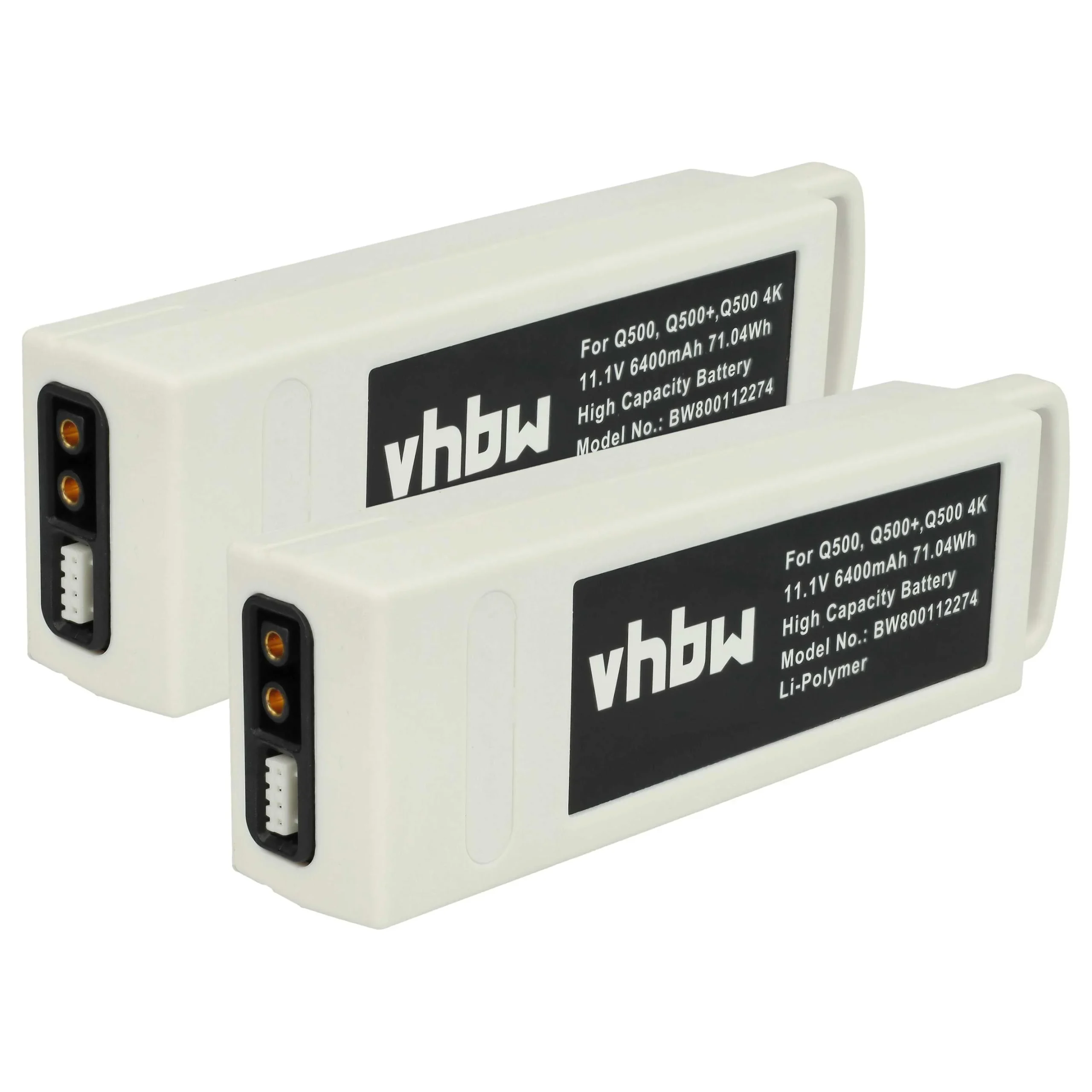 2x Batteries remplace Yuneec YUNQ500105 pour drone Yuneec- 6400mAh 11,1V Li-polymère