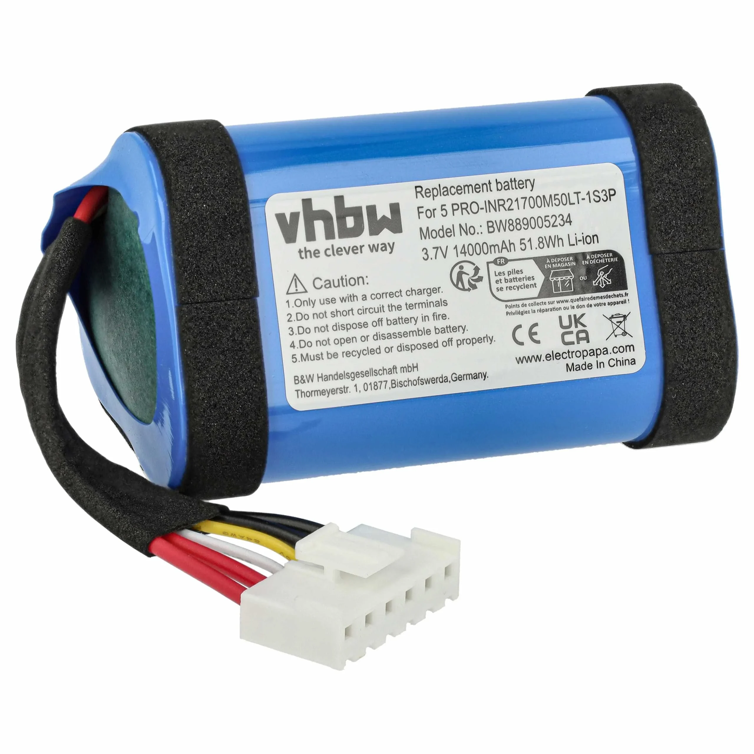 Batterie remplace JBL GSP-1S3P-CH4A, 1AA011NA enceinte JBL - 14000mAh 3,7V Li-ion