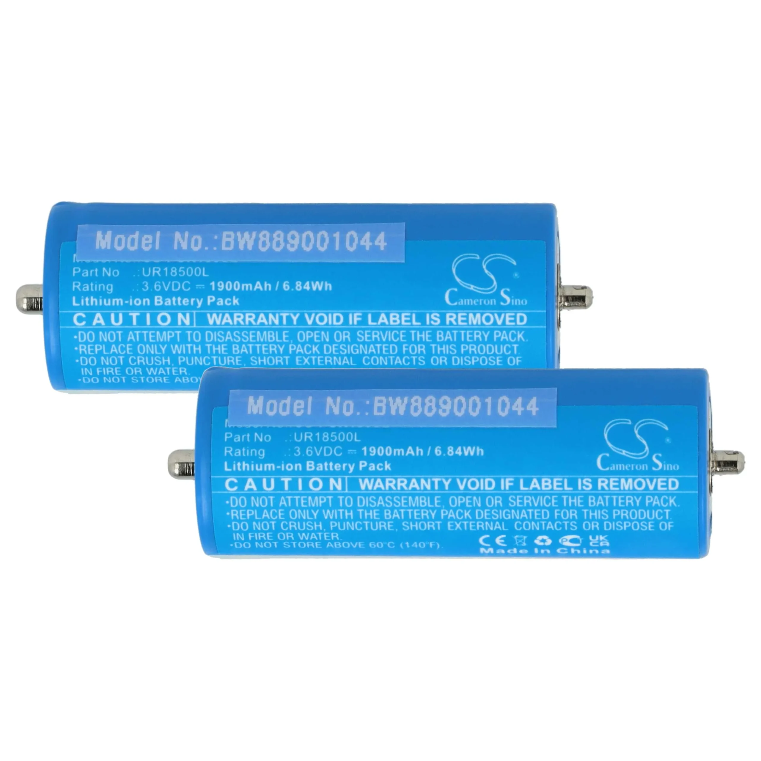 Batterie (2 pcs.) remplace Braun 67030924, 3018765, 67030925, 67030625 - 1900mAh 3,6V Li-ion, 1x cellules