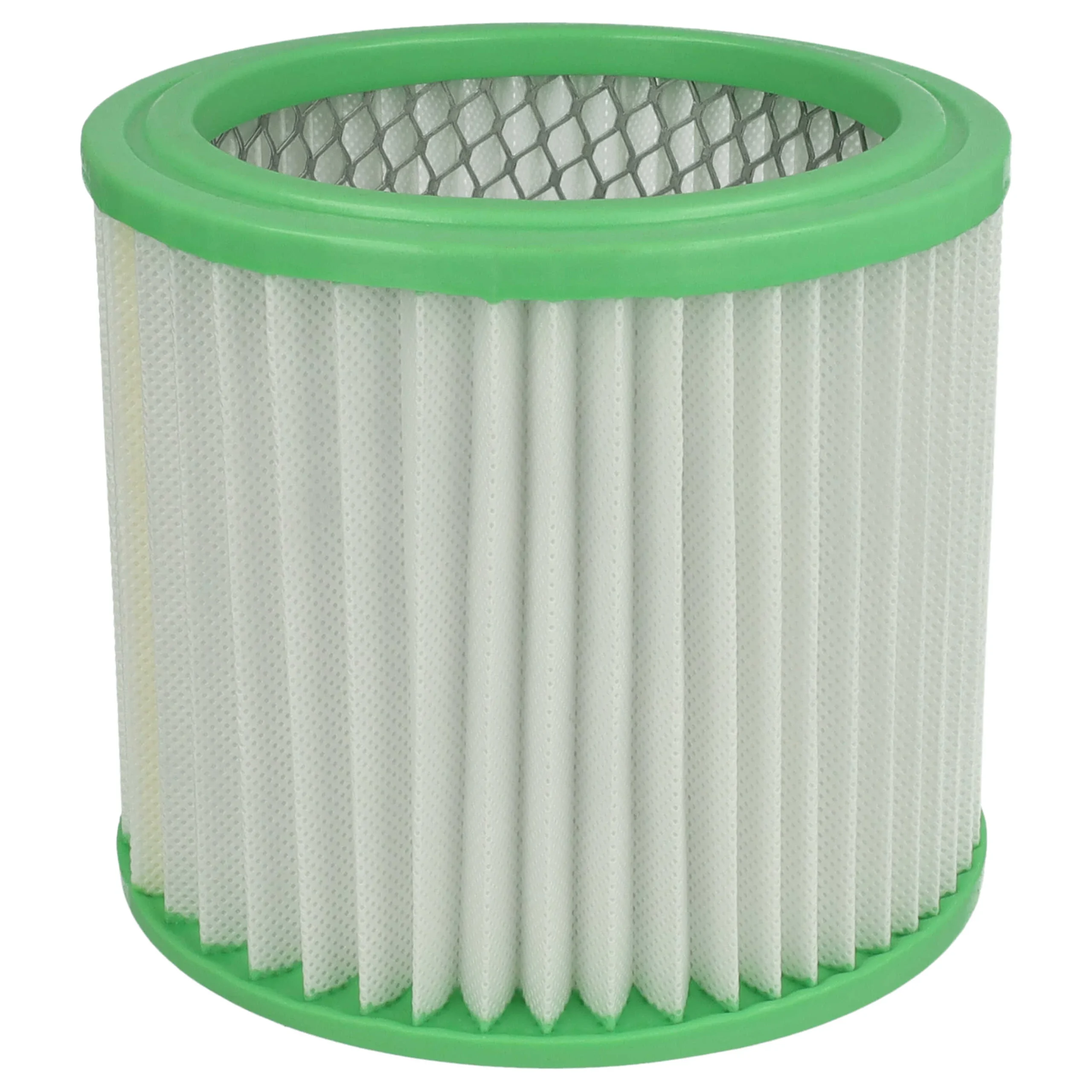 Filtre remplace Einhell 235163001013 pour aspirateur de cheminée Parkside - filtre plissé, blanc / vert