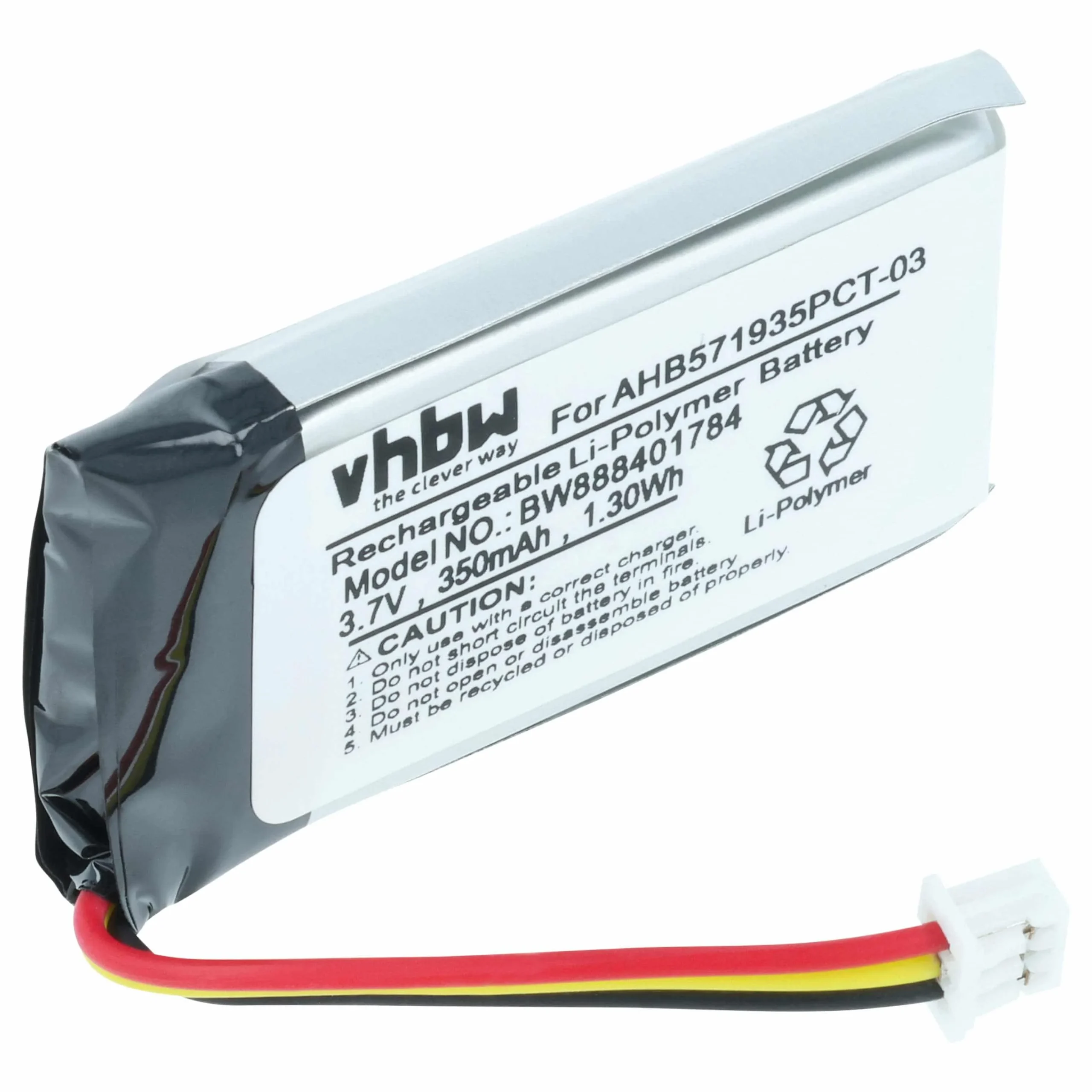 Batterie remplace Sennheiser 586477, 573695 amplificateur multimédia - 280mAh 3,7V Li-polymère