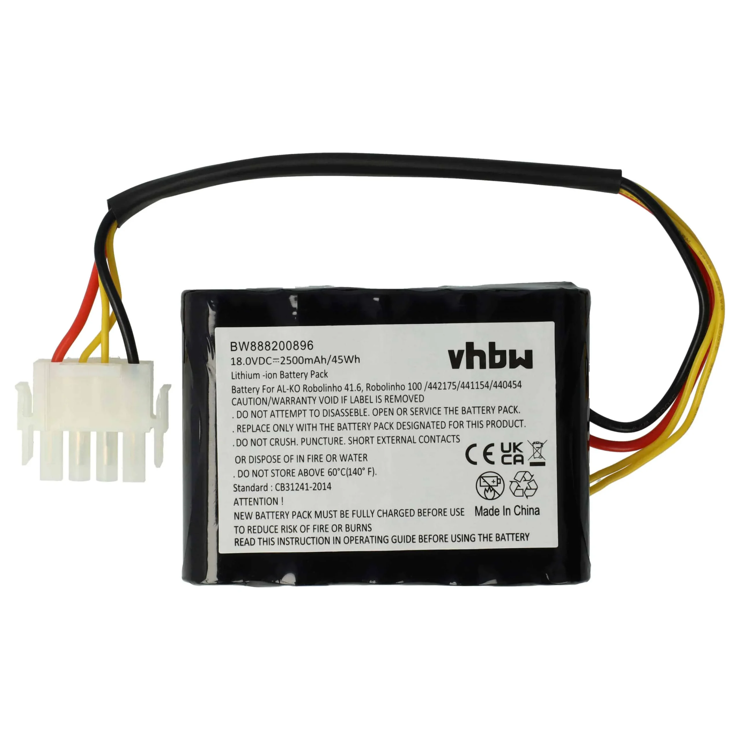 Batterie remplace AL-KO 442196, 442175, 440454, 441154, 440629 pour outil de jardinage - 2500mAh 18V Li-ion