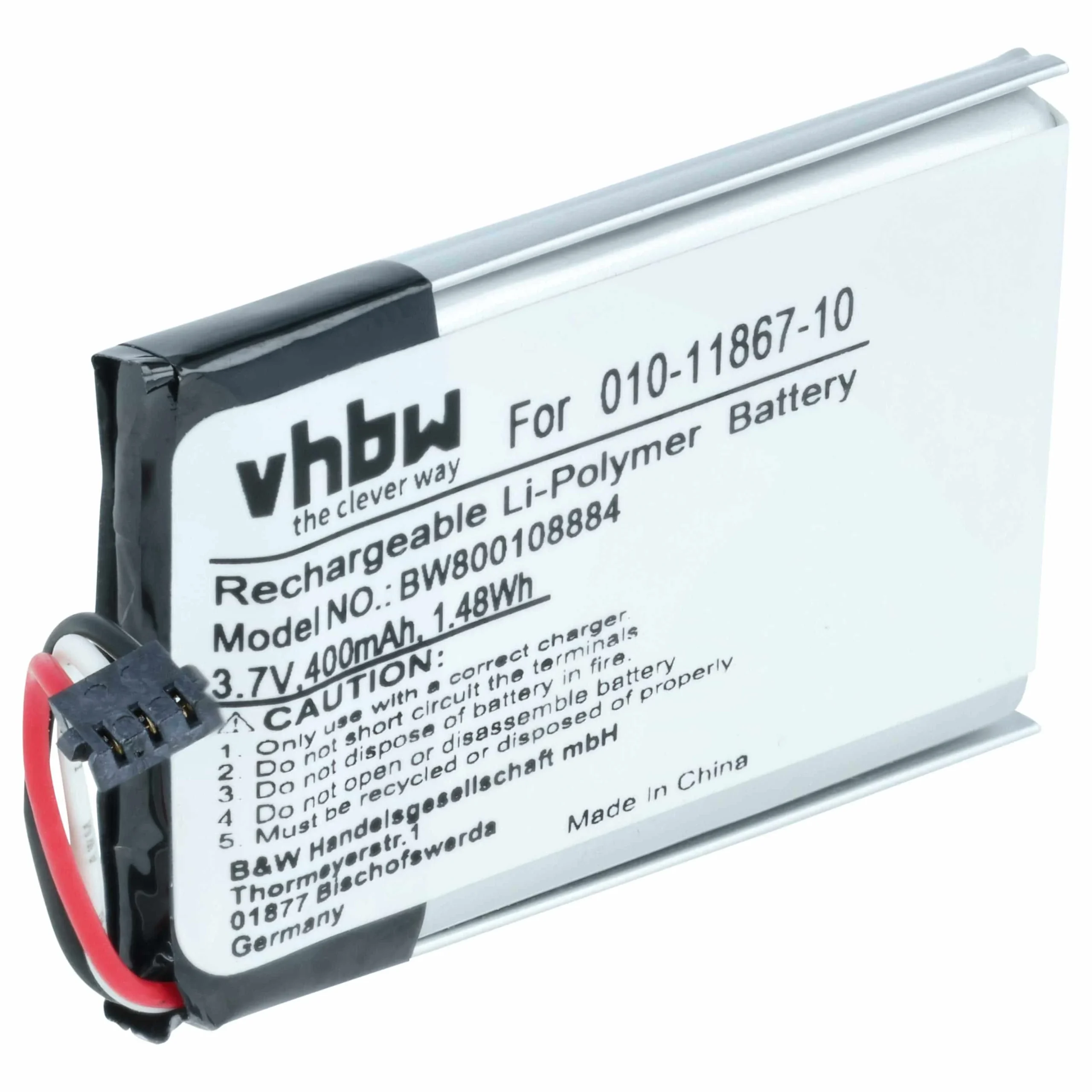 Batterie remplace Garmin 010-11867-10 collier de dressage de chien Garmin - 400mAh 3,7V Li-polymère