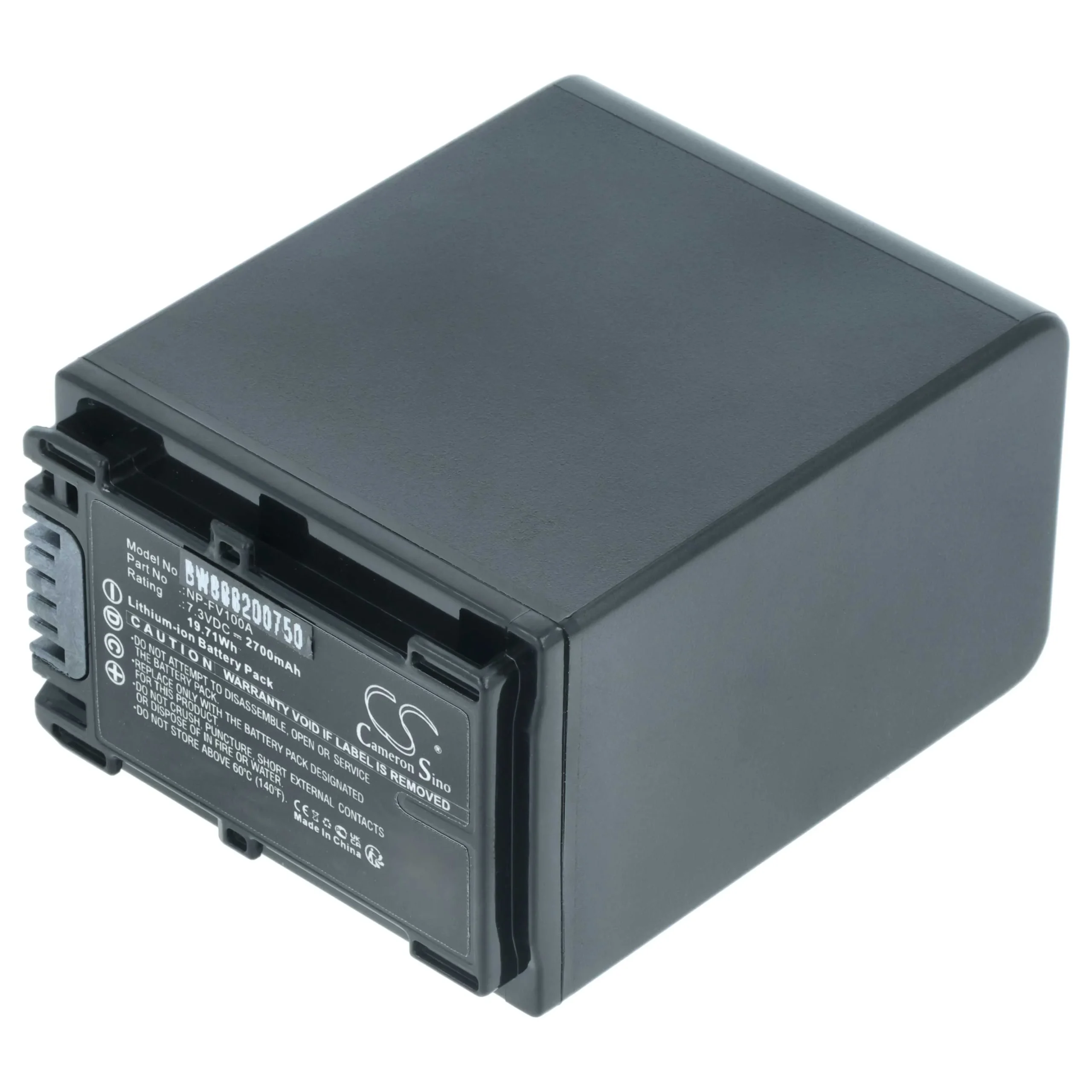 Batterie remplace Sony NP-FV100A pour caméscope Sony- 2700mAh 7,3V Li-ion