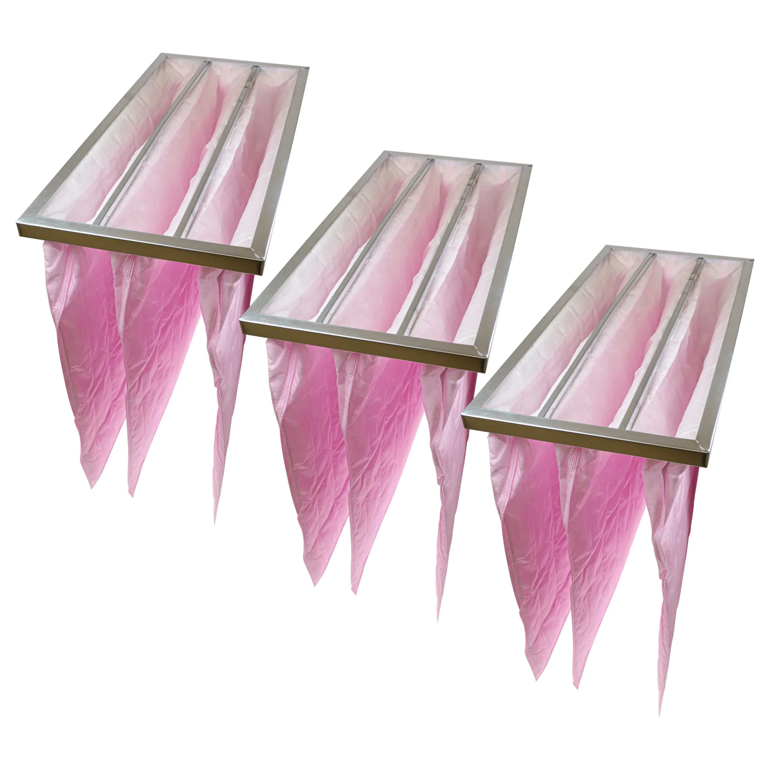 3x Filtres à poches F7 pour climatiseur, système d'aération - 59,5 x 29 x 5,1 cm