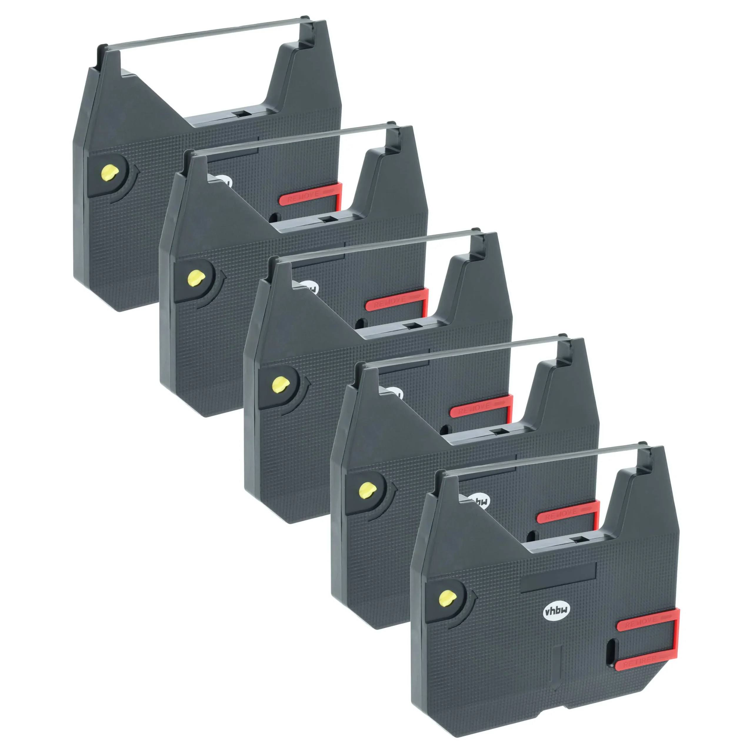 5x Ruban encreur remplace 2737SC, 153C Correctable pour imprimante matricielle / étiquette - noir
