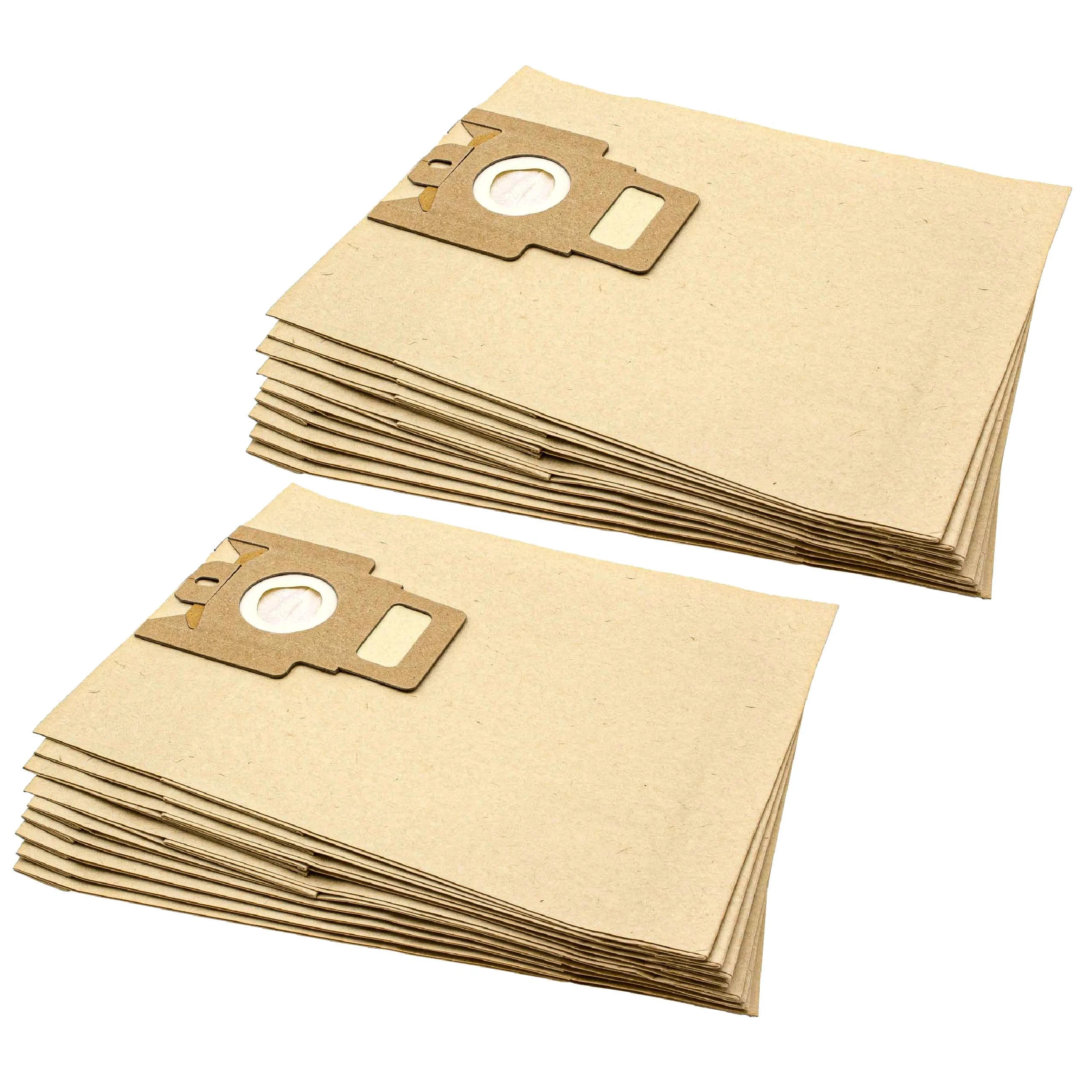 20x Sac remplace Adix MI 105, MI 170, MI 160 pour aspirateur Satrap - papier