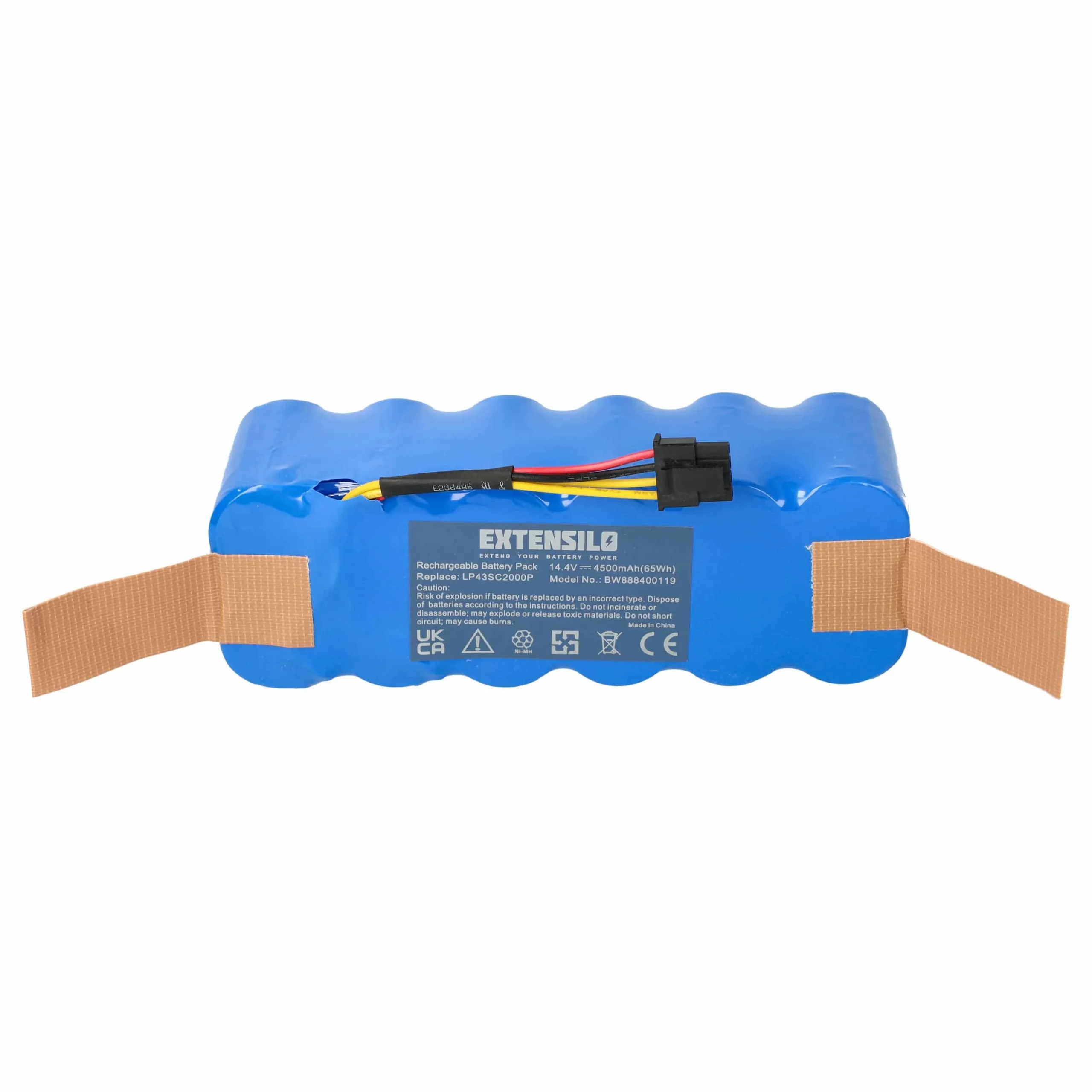 Batterie remplace Ariete AT5186005100 pour robot aspirateur Profimaster - 4500mAh 14,4V NiMH