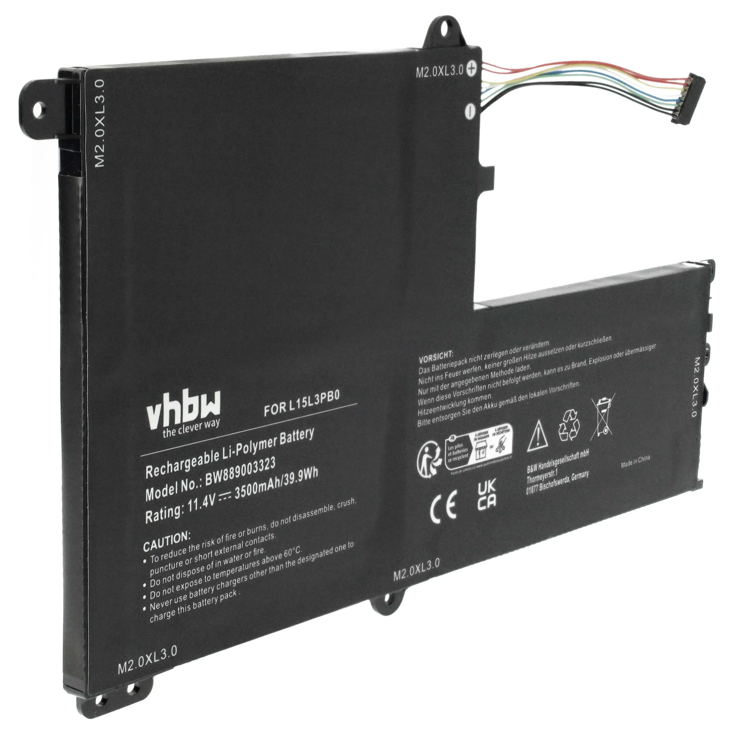 Batterie remplace Lenovo B102297-0004, 5B10K84638 pour ordinateur portable Lenovo- 3500mAh 11,4V Li-polymère