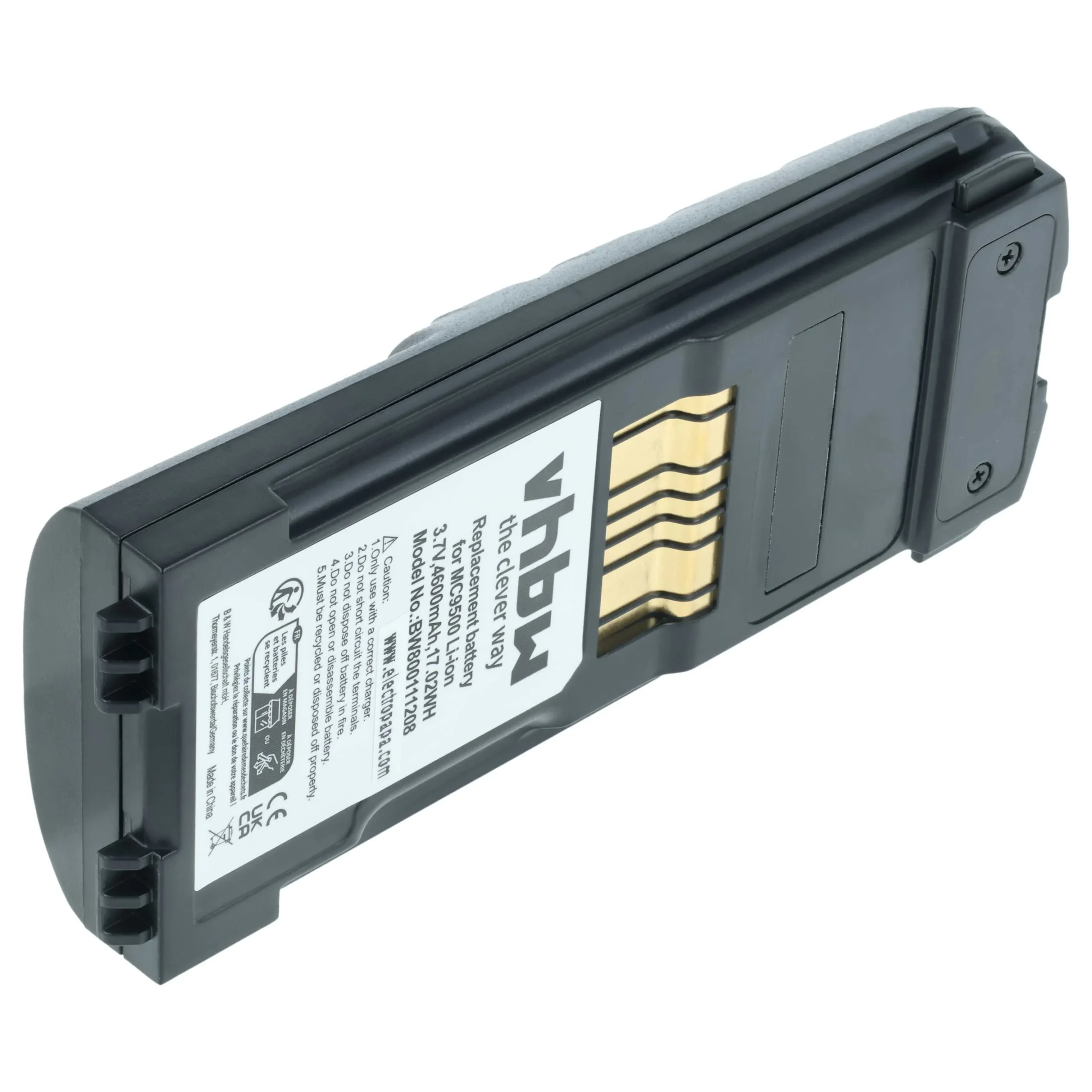 Batterie remplace Symbol 82-111636-01, BTRY-MC95IABA0 pour scanner de code-barre Symbol - 4600mAh 3,7V