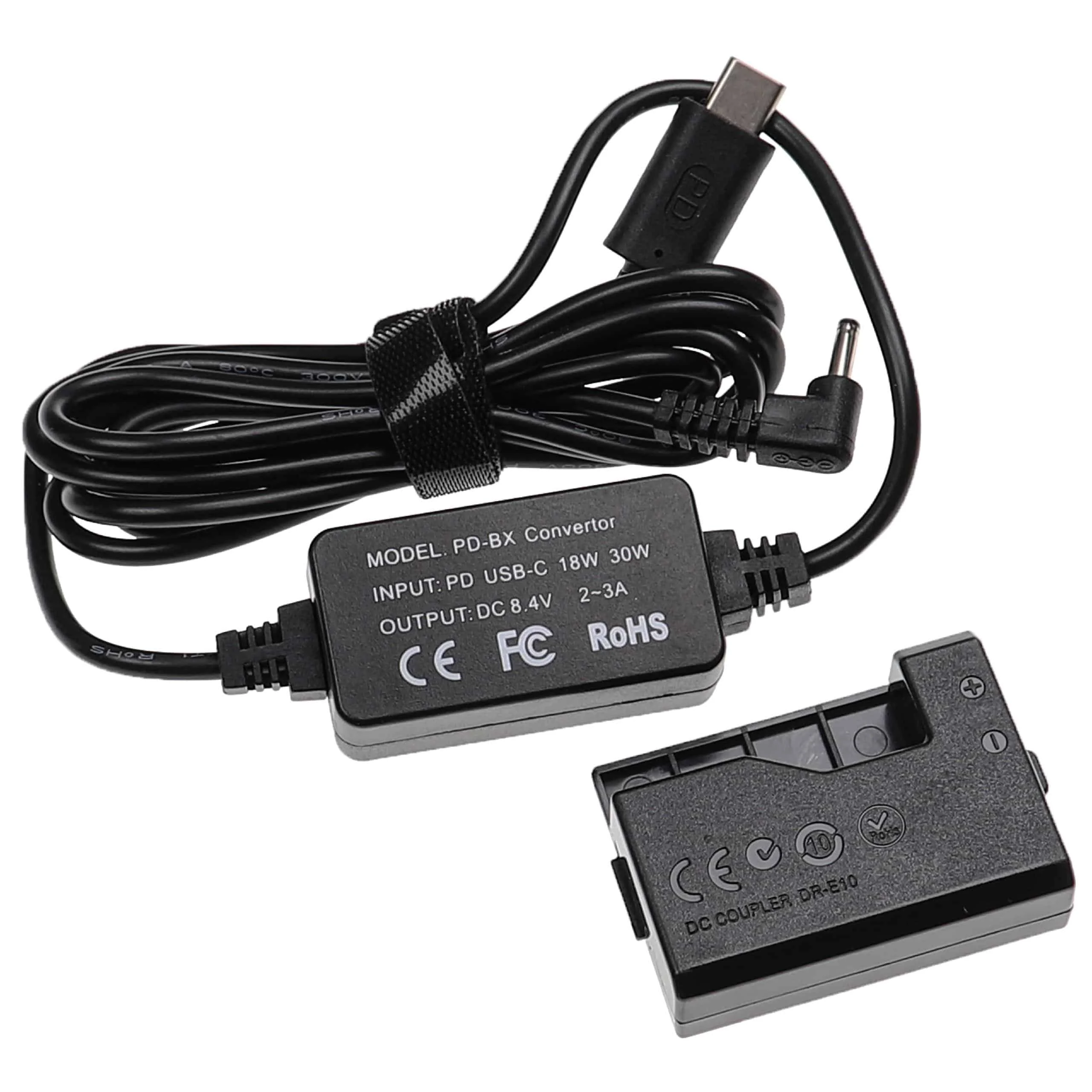 Bloc secteur USB remplace Canon ACK-E10 pour caméra Canon + coupleur DC comme Canon