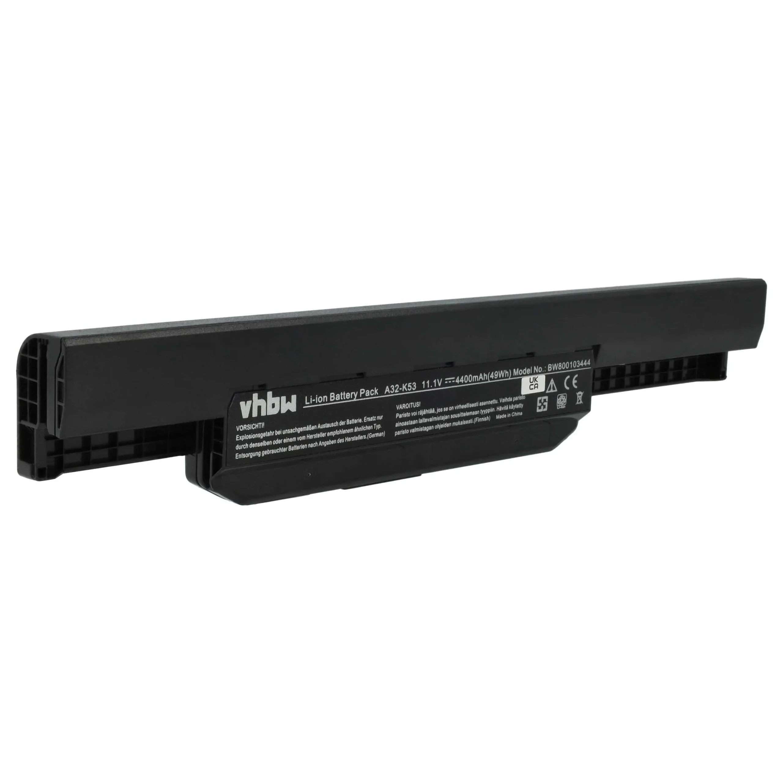 Batterie remplace Asus 07G016H31875M, 0B20-00X50AS pour ordinateur portable Asus- 4400mAh 11,1V Li-ion, noir