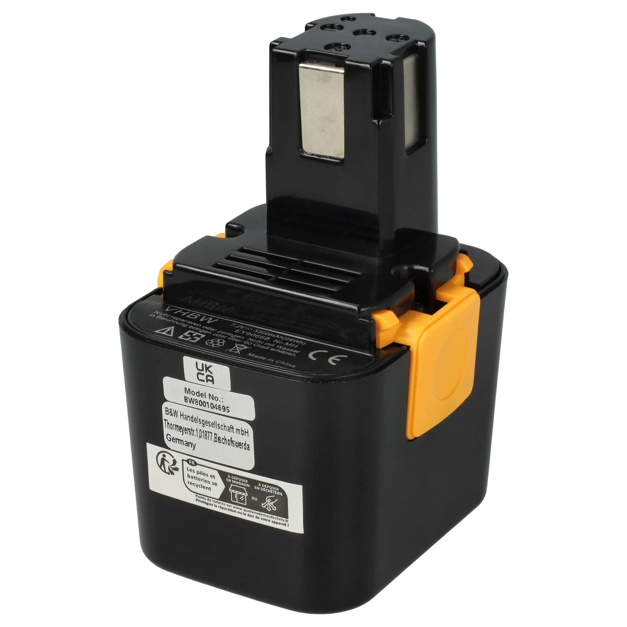 Batterie remplace Panasonic BCP-EY9065, EY9065, EY9066B, EY9166 outil électrique Panasonic - 3,3Ah 7,2V NiMH