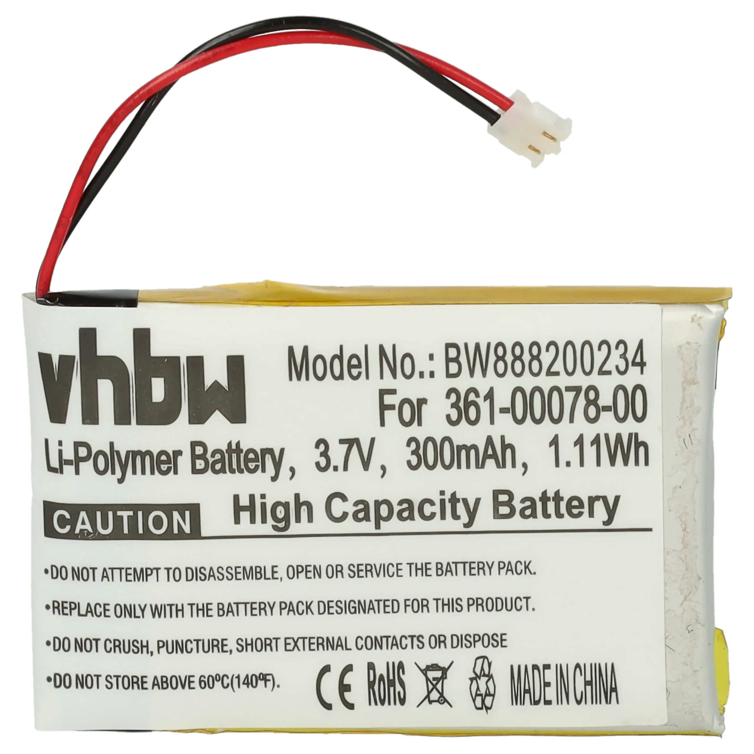 Batterie remplace Garmin 361-00078-00 montre connectée - 300mAh 3,7V Li-polymère + outils
