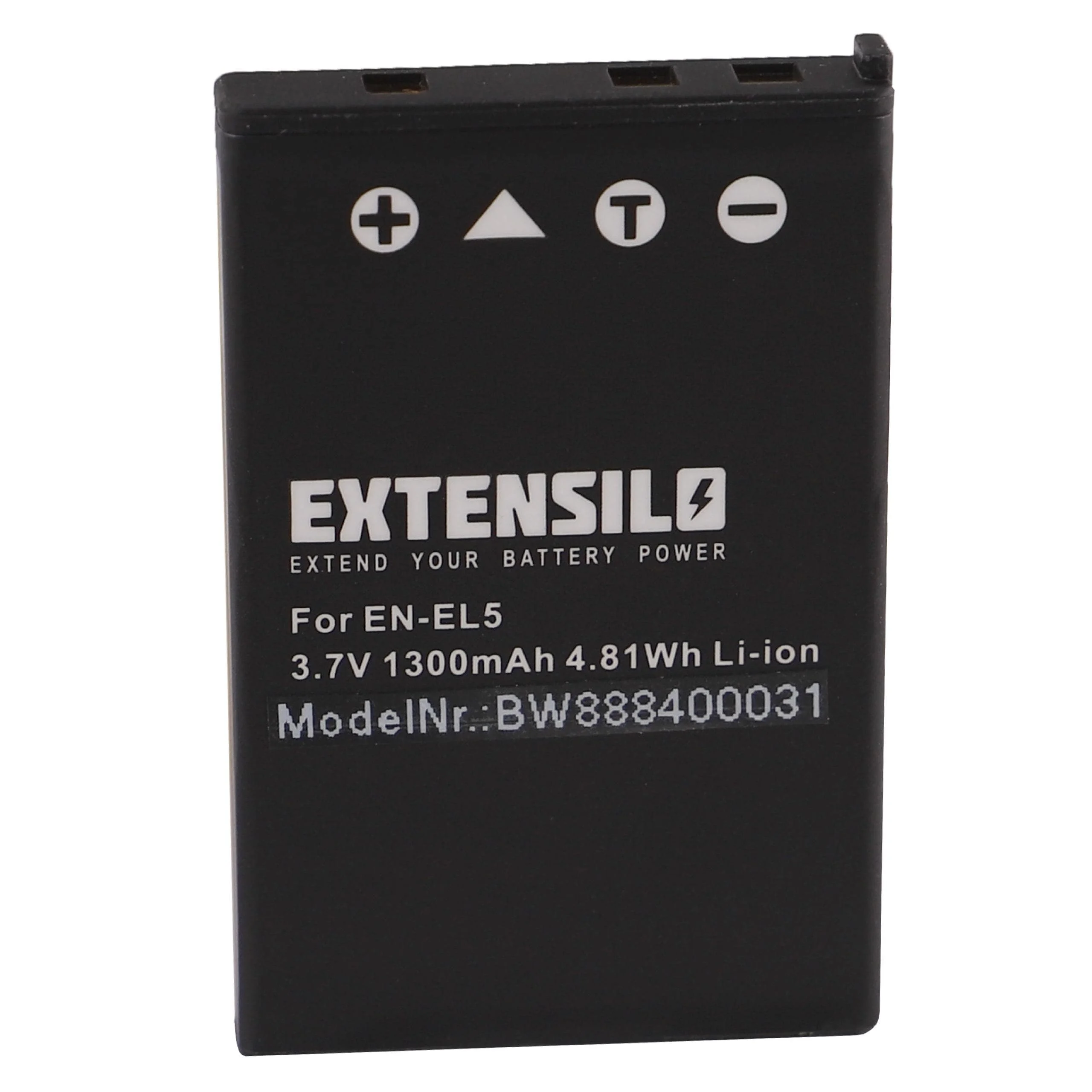 Batterie remplace Nikon EN-EL5 pour appareil photo Nikon- 1300mAh 3,7V Li-ion